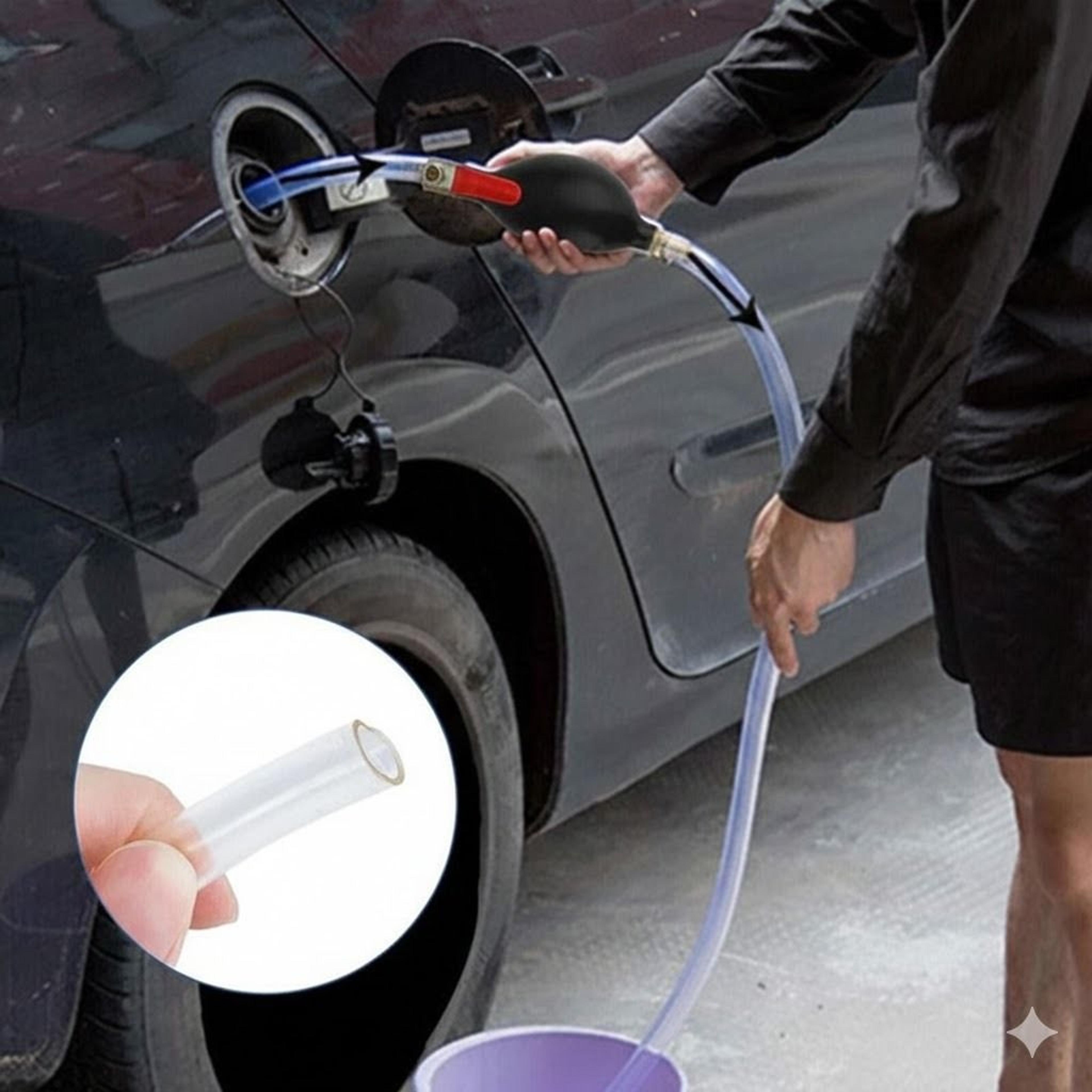 hand pump for gasoline, diesel, oil, water transfer, gas transfer siphon pump, siphon hose for mowers, lawn equipment