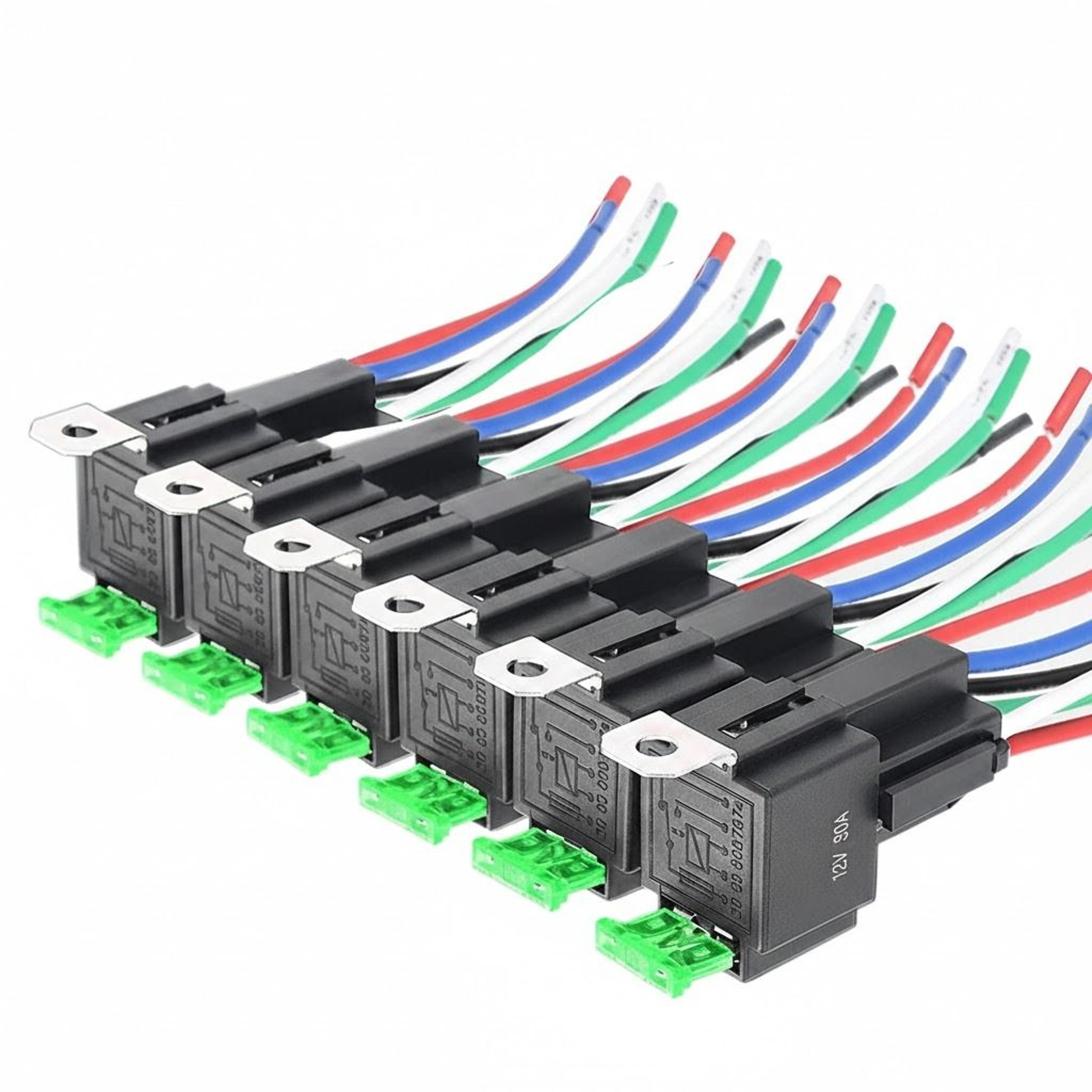 fuse relay switch harness set, spst automotive electrical relays, waterproof, switching current