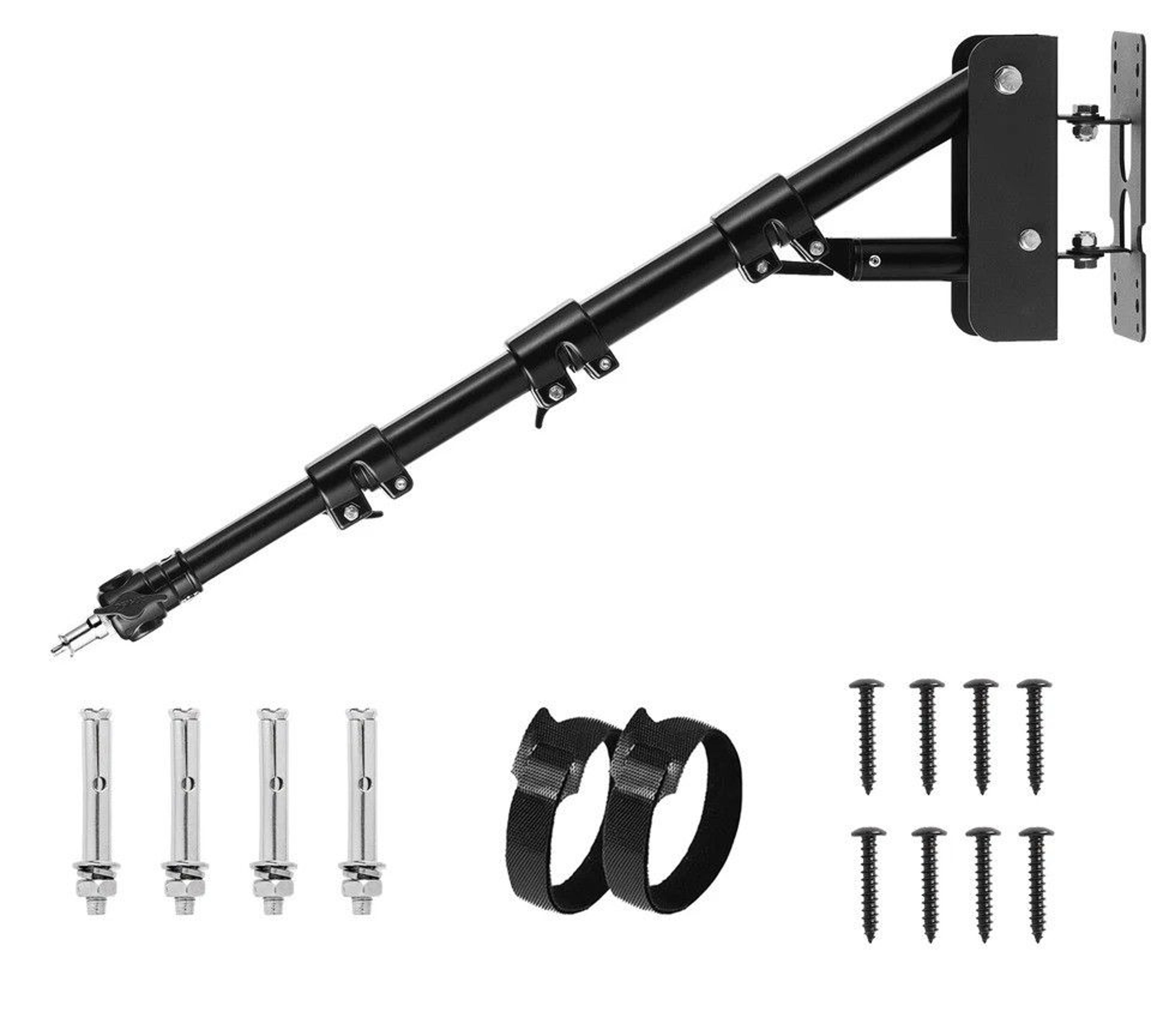 adjustable wall mount boom arm for photography, light moonlight support, boom arm for strobe light, camera