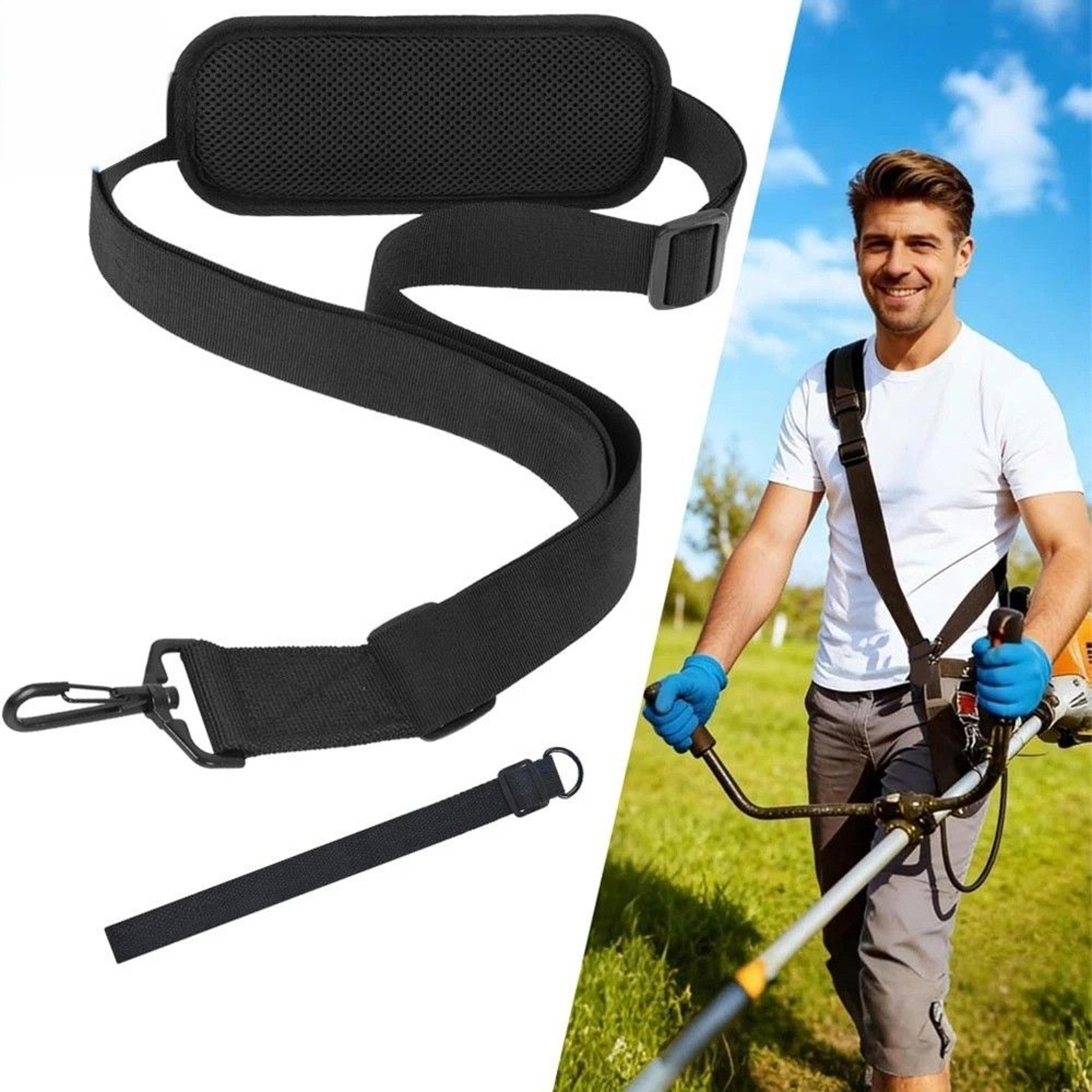 weed eater shoulder strap, adjustable trimmer harness