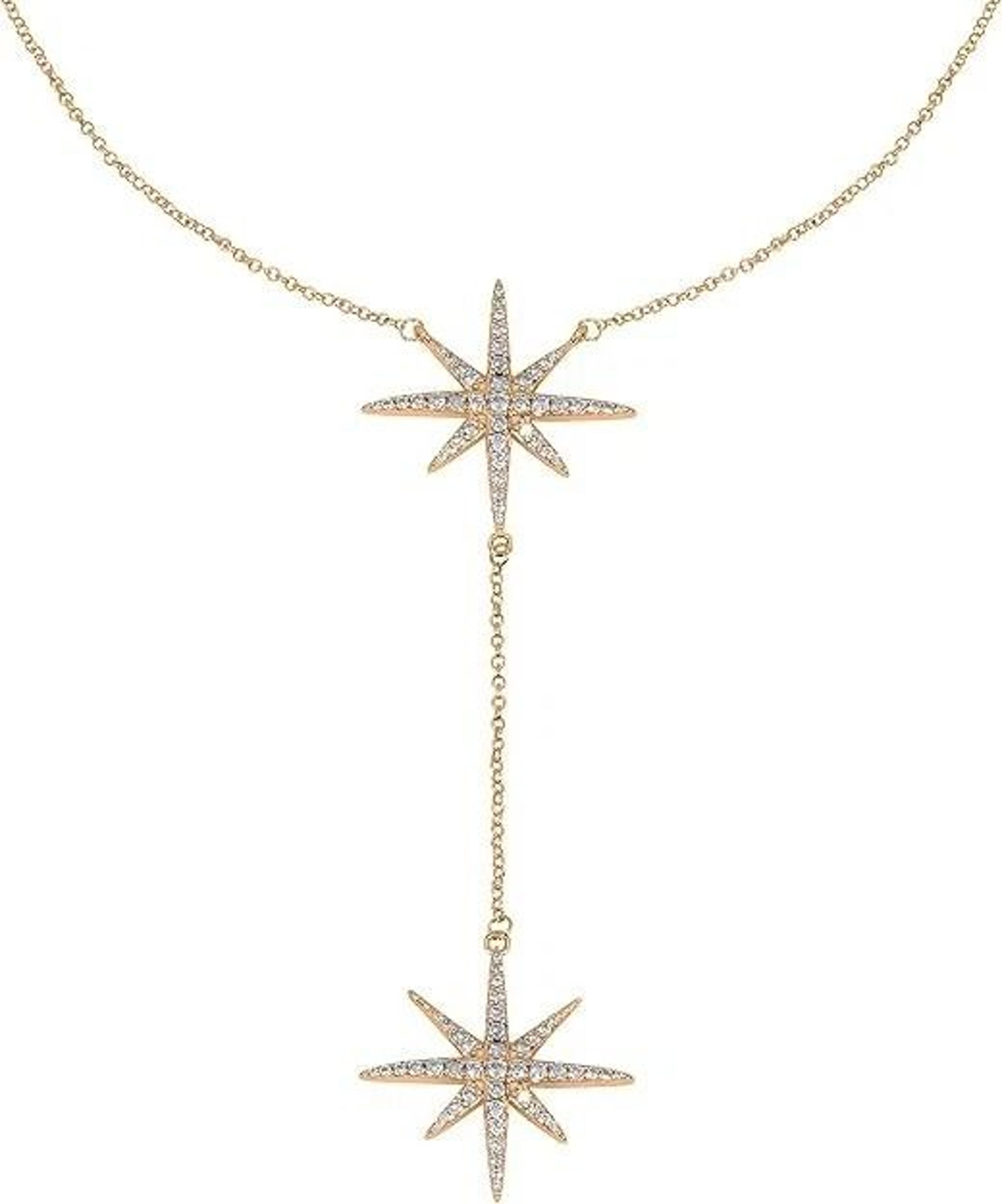 stunning gold plated cz starburst pendant necklace for women, elegant jewelry for any occasion, sparkling gold necklace