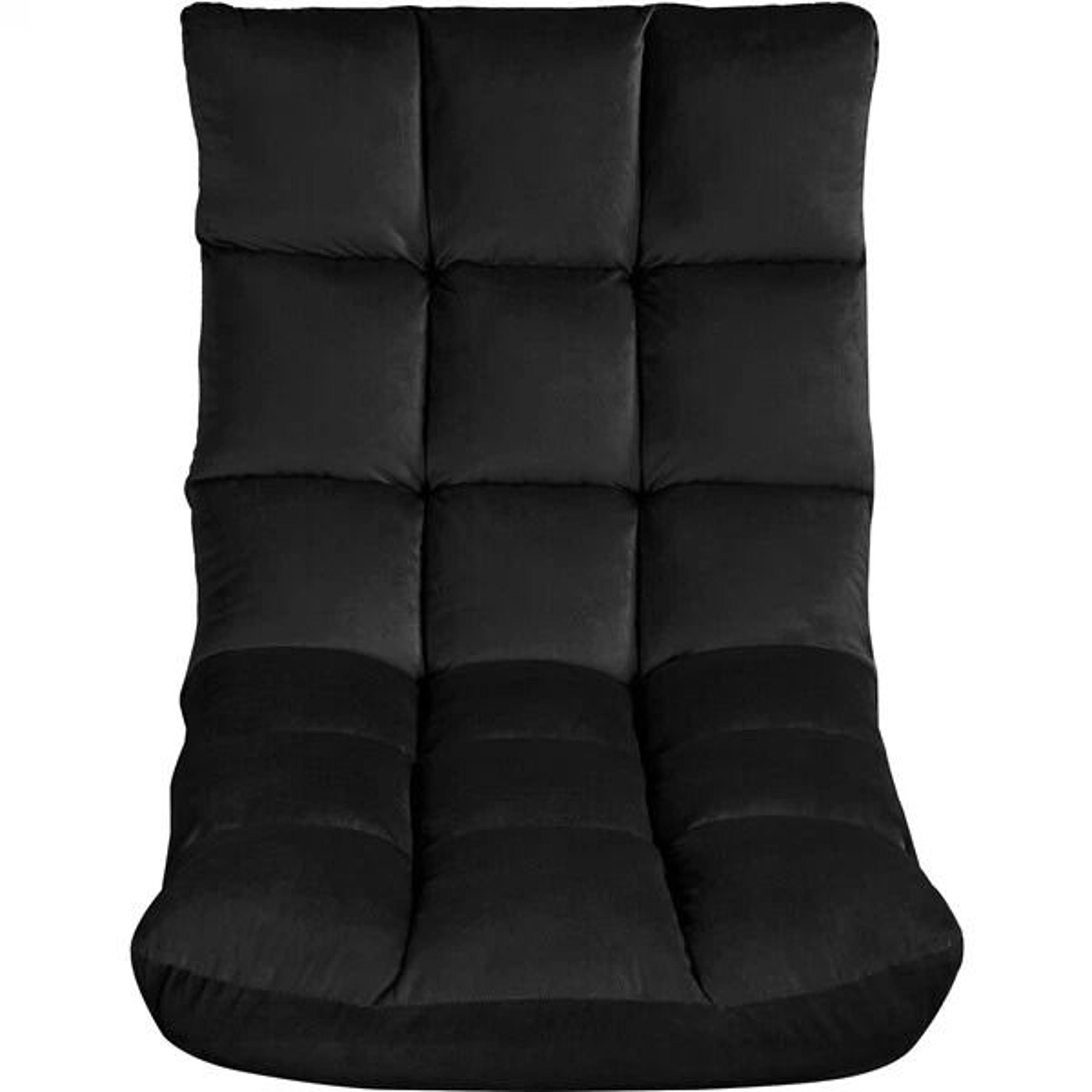 portable folding floor chair with adjustable positions padded gaming chair for ultimate comfort