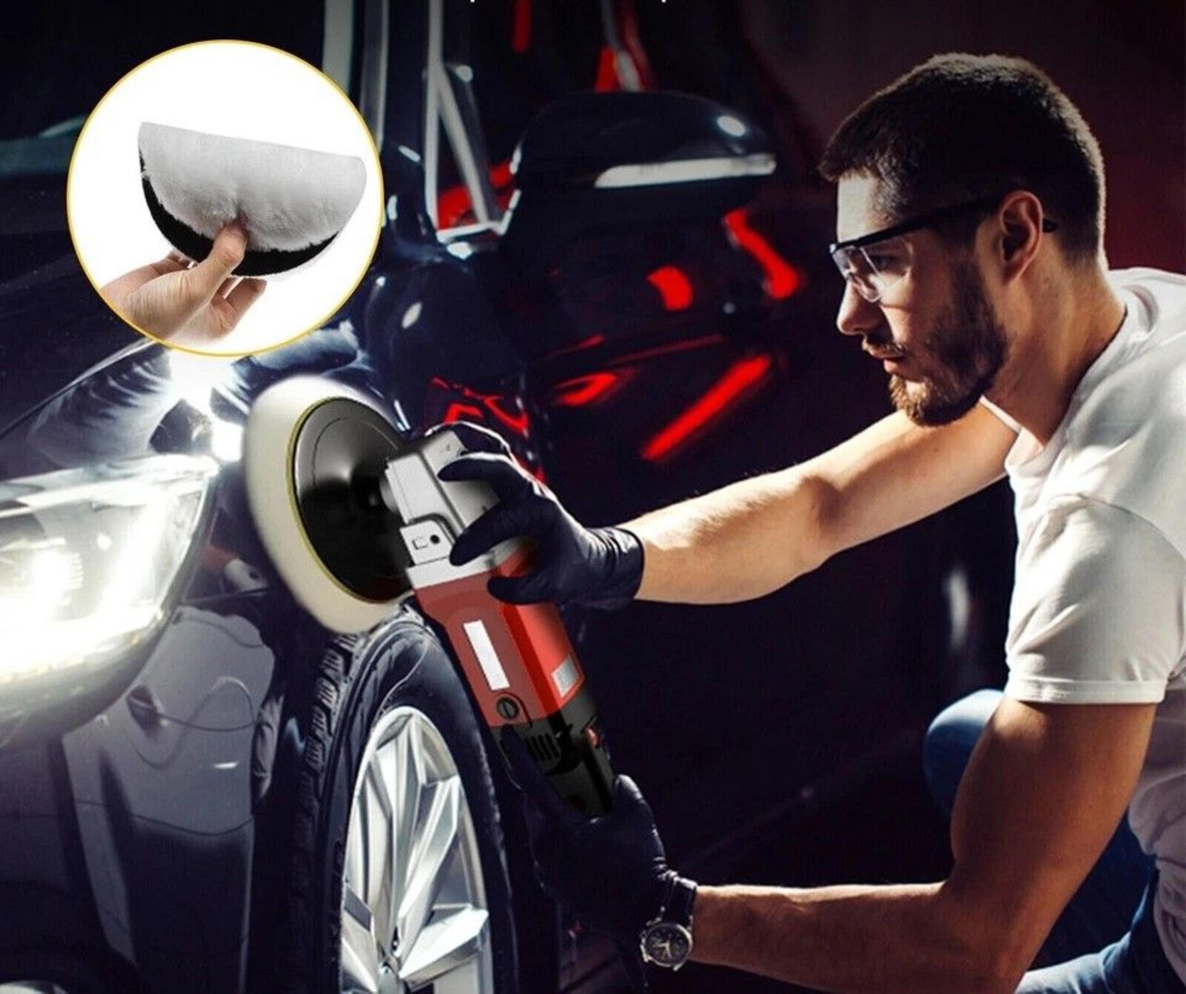 buffing polishing pad wool wheel mop kit for car polisher with drill adapter buffing pads for car detailing