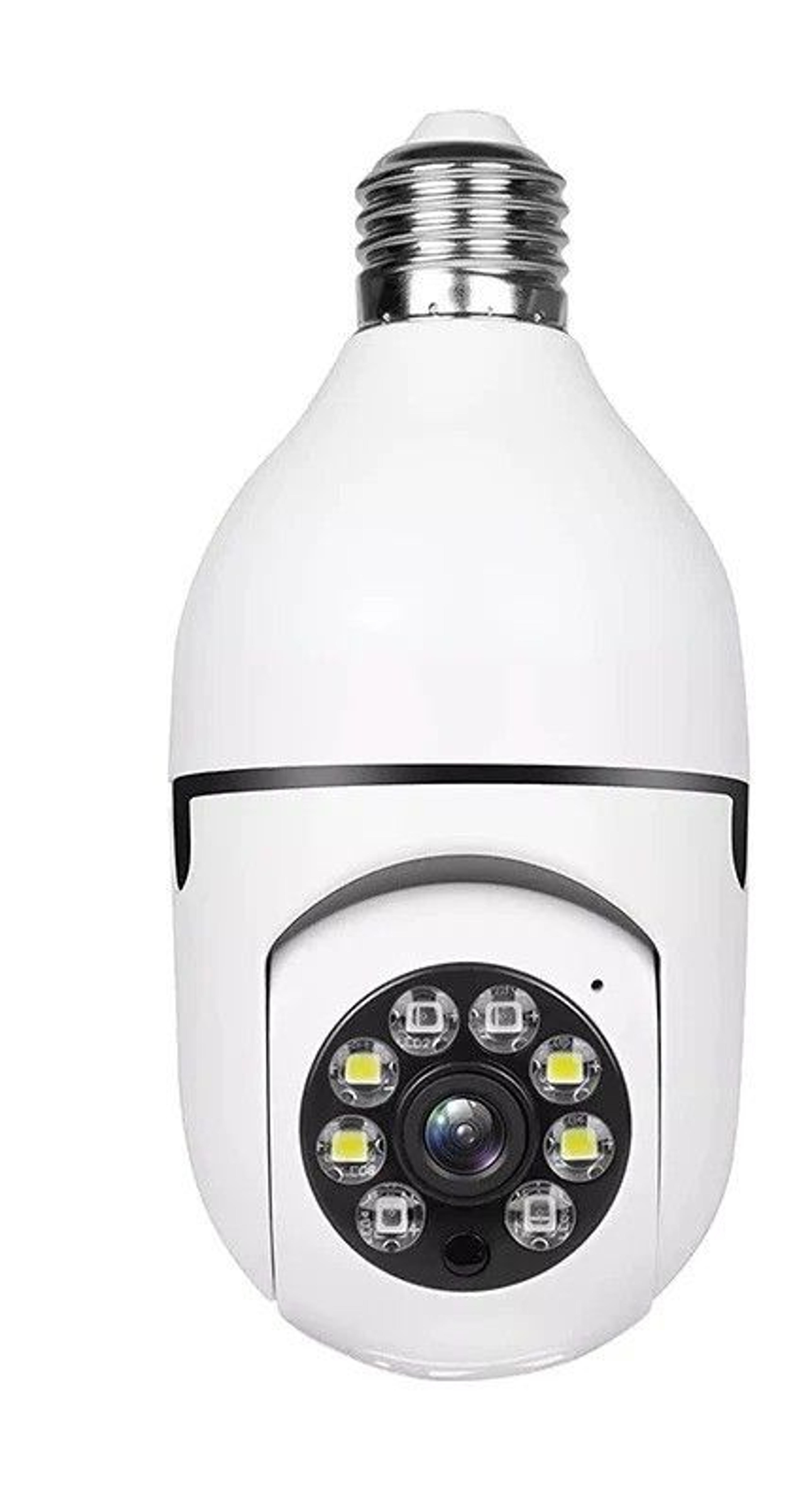 wi-fi light bulb camera with ir night vision - smart home wireless security