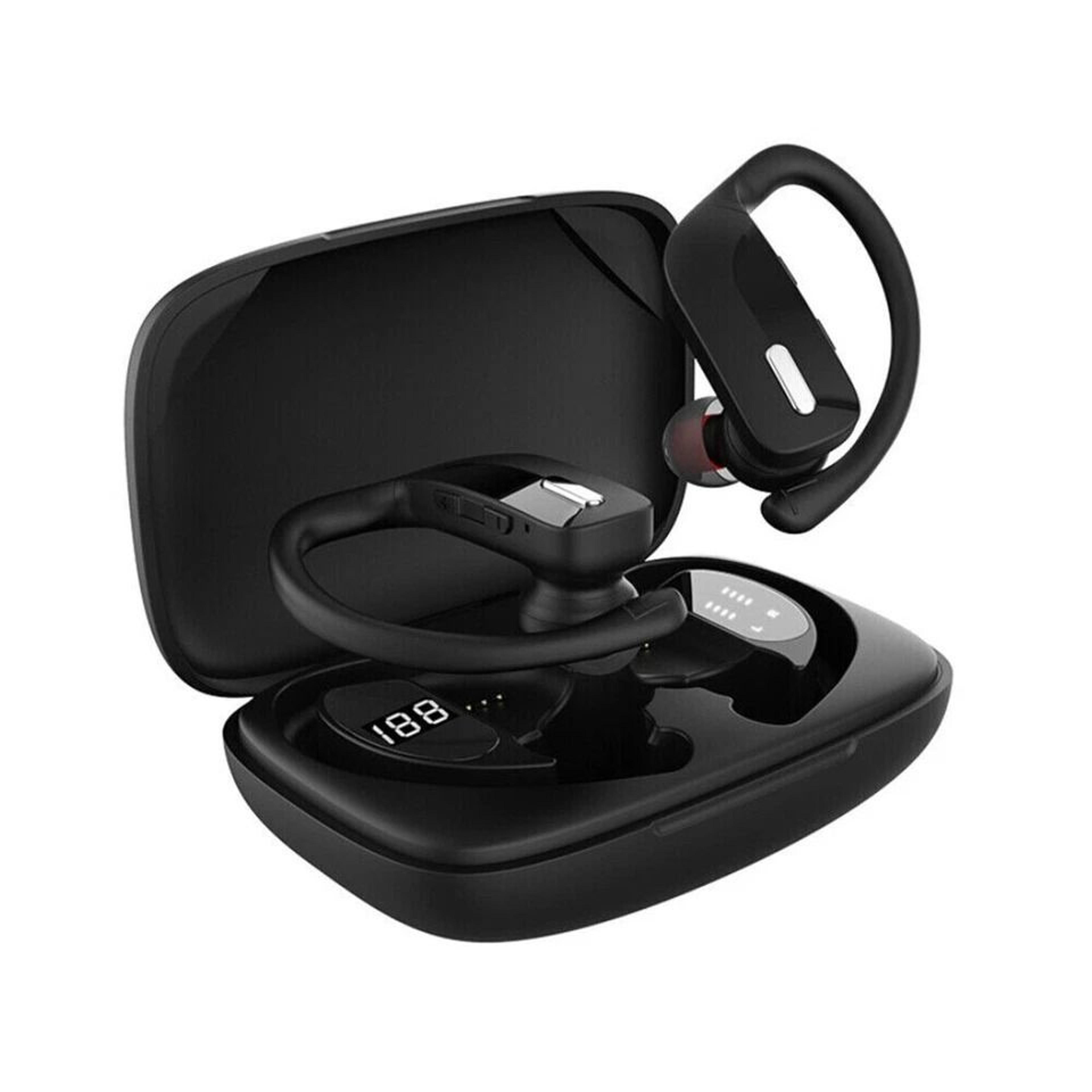 bluetooth headset tws wireless earbuds stereo ear hook with noise-canceling and sweat-resistant design