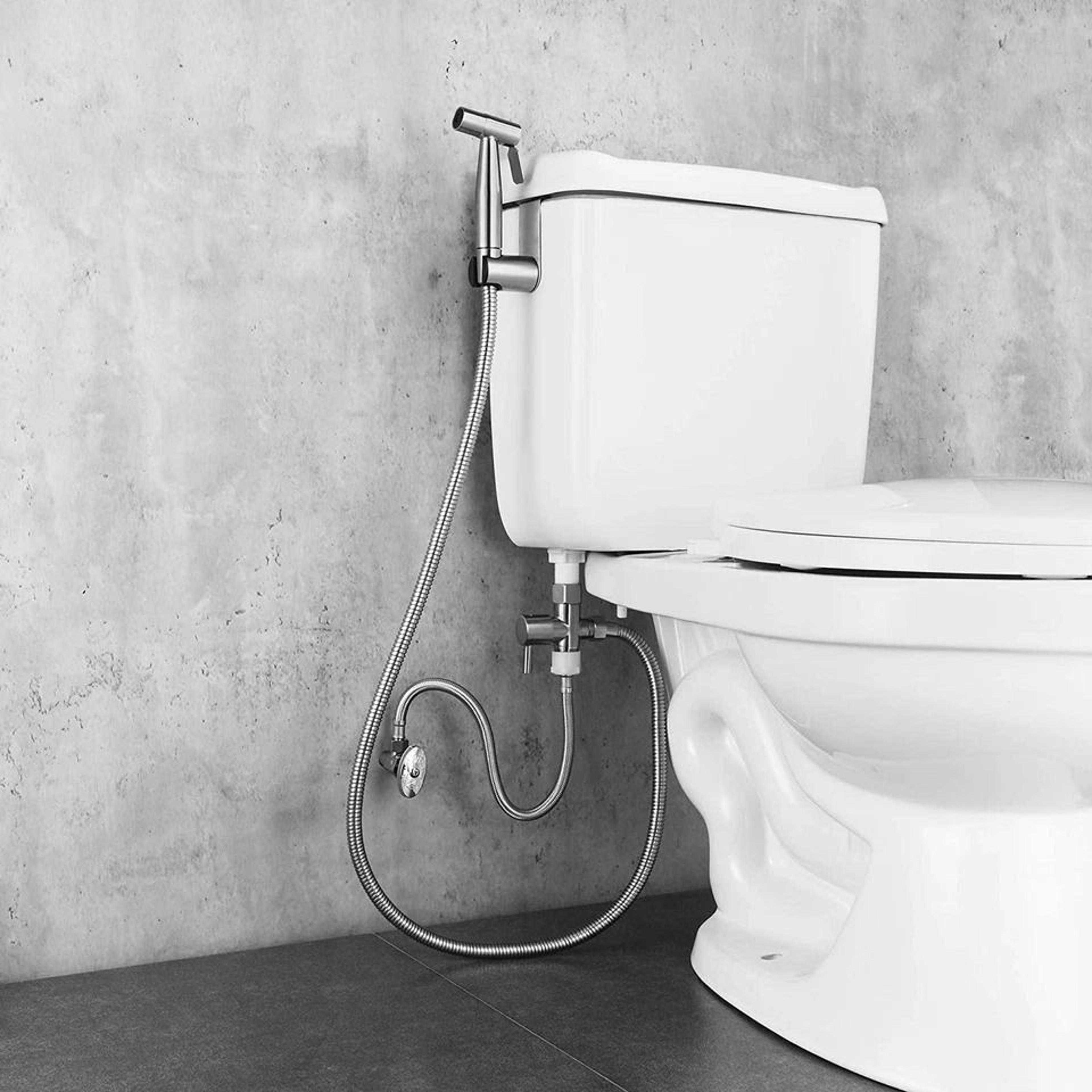 stainless steel handheld bidet sprayer kit with hose toilet bidet spray set