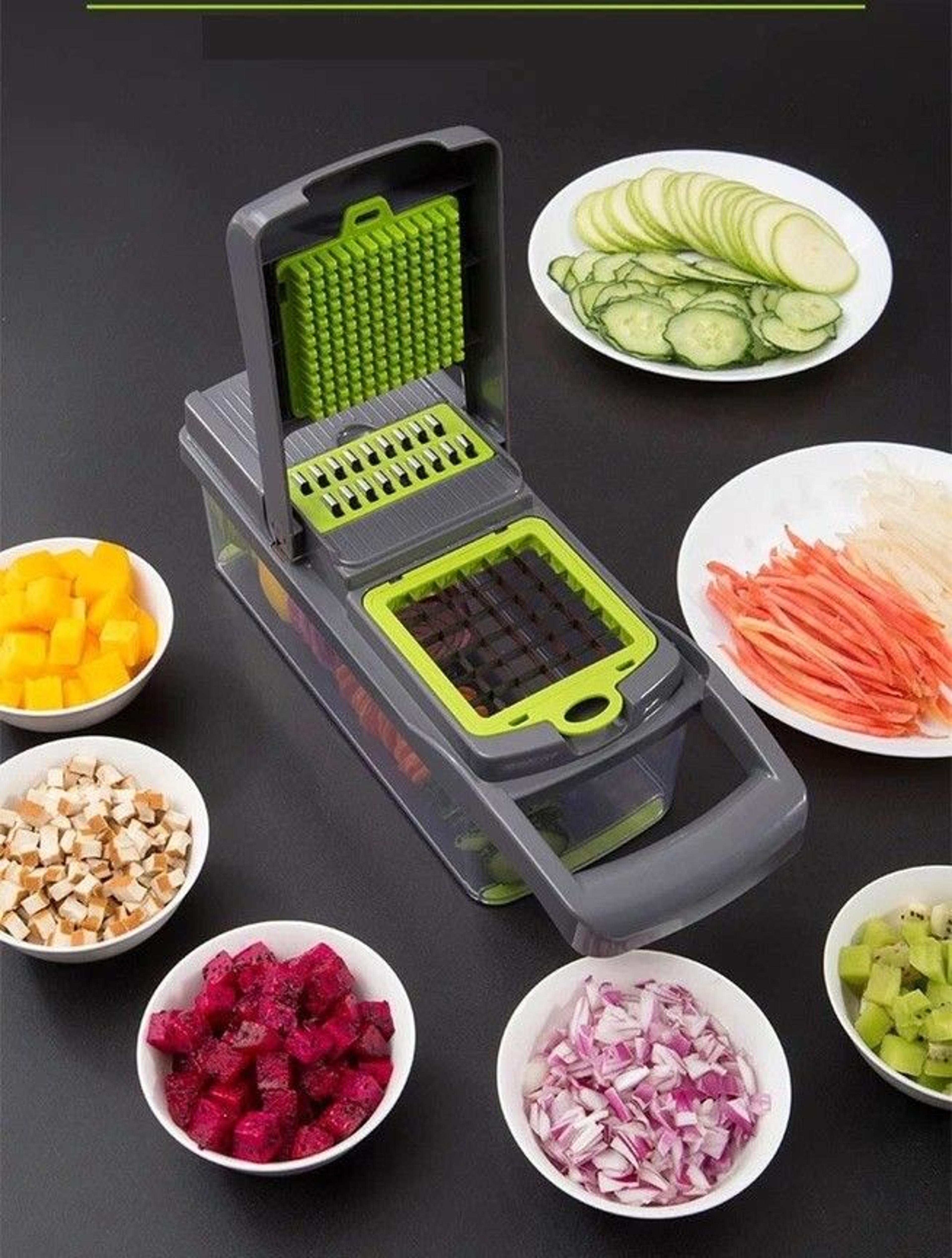 vegetable chopper and vegetable dicer multi blade kitchen prep cutter