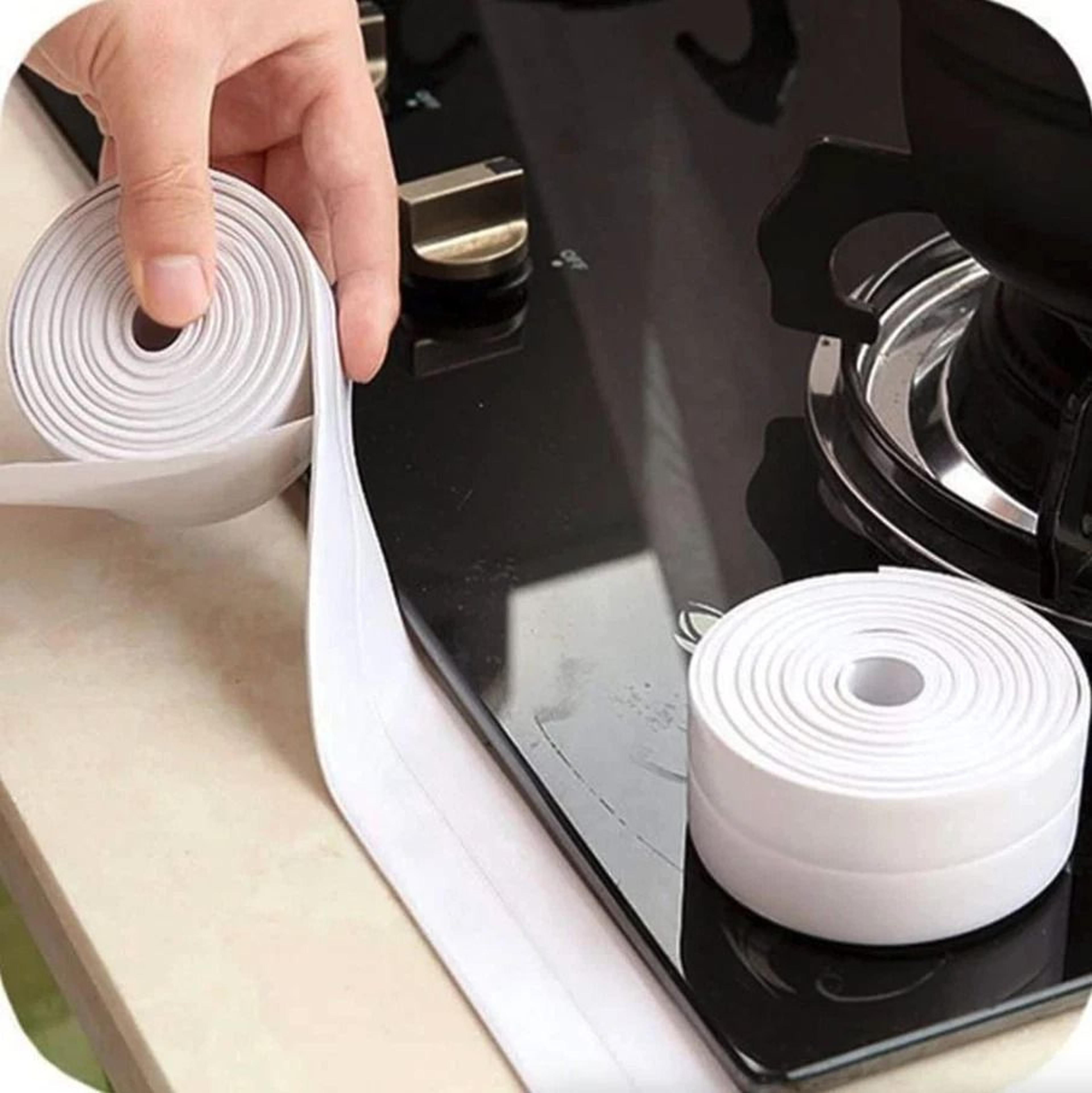 pvc self adhesive caulk sealing tape for kitchen and bathroom walls, sinks, and toilets