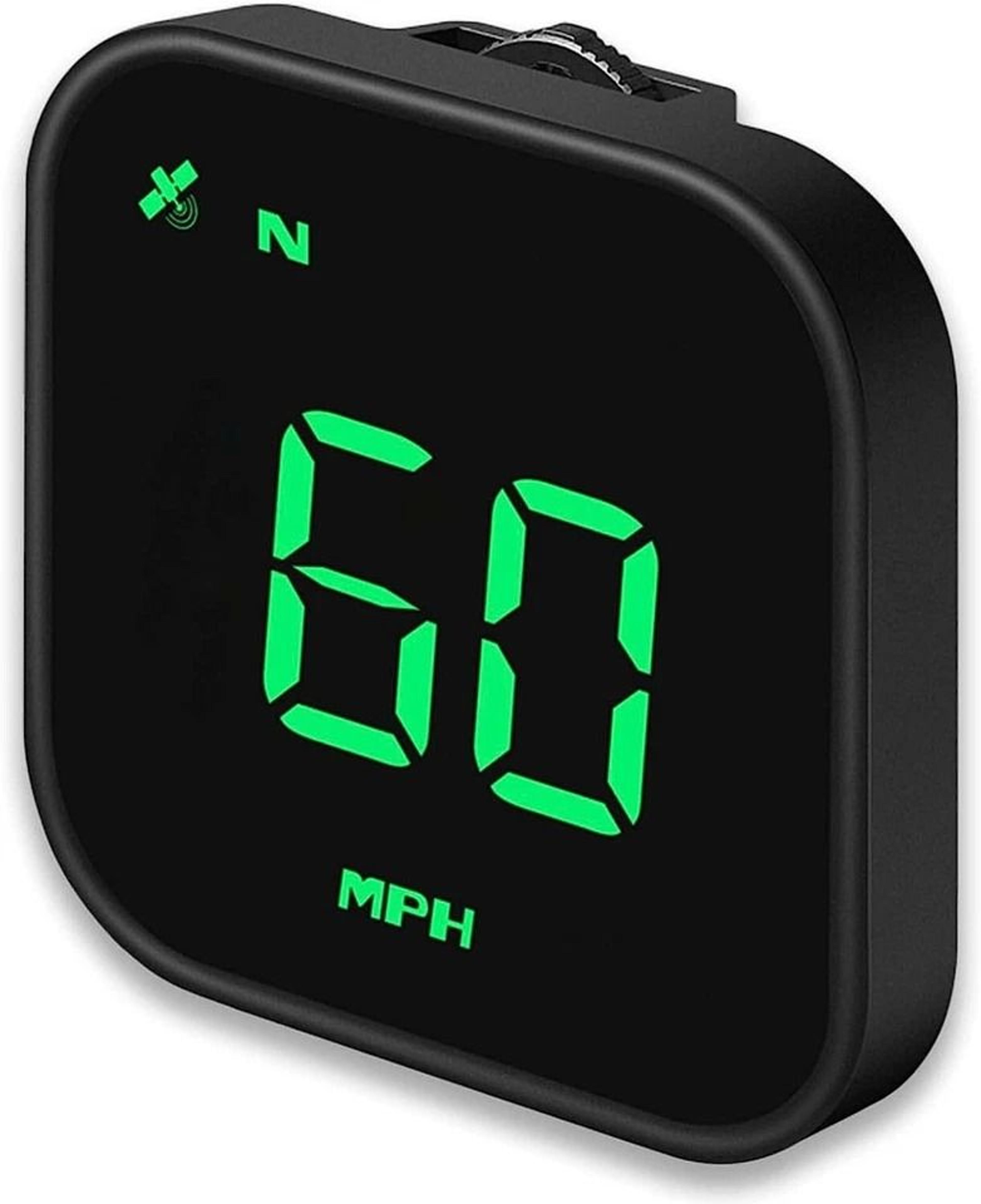 digital car hud gps speedometer head up display with overspeed alarm and compass