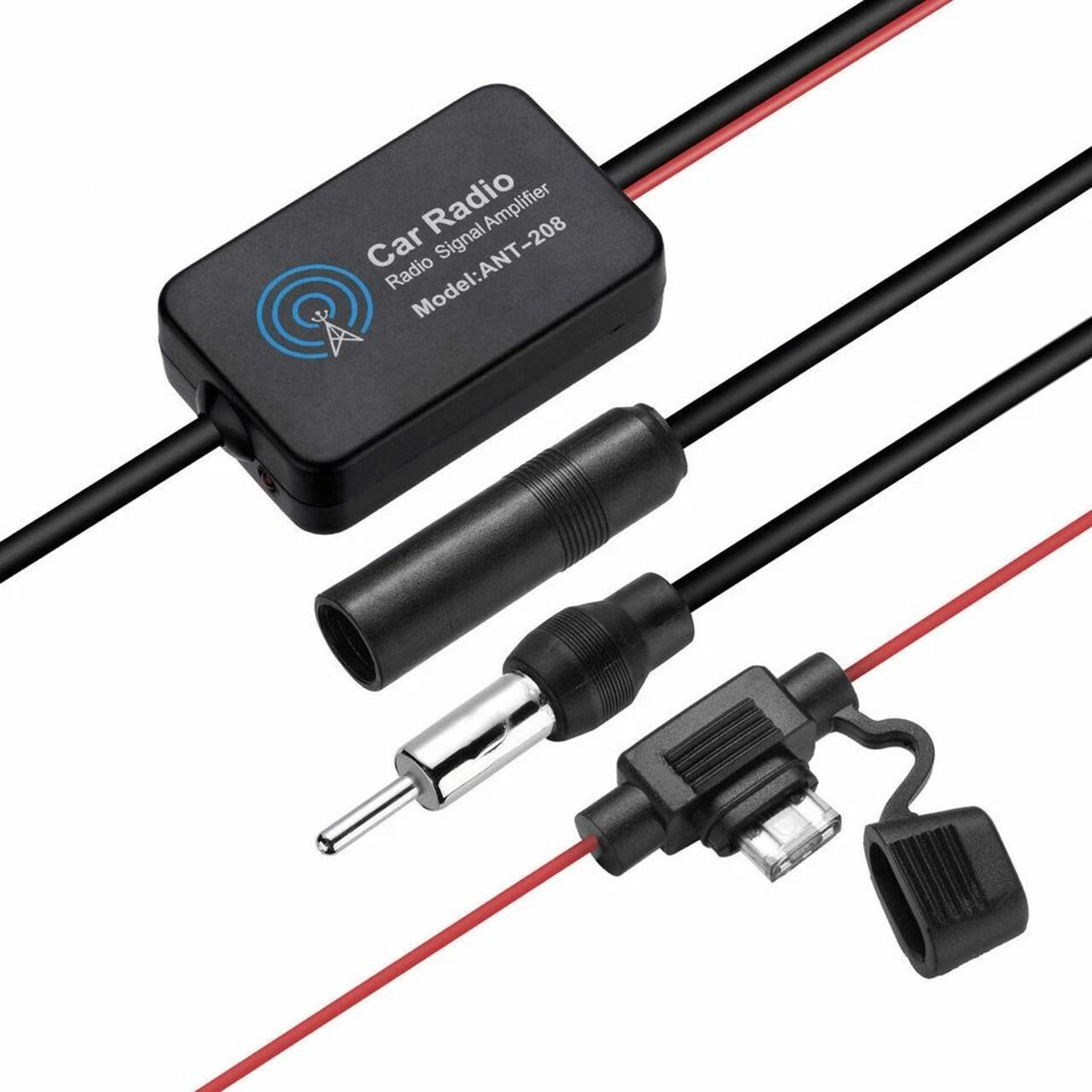 high-performance car antenna booster for fm & am radio signal amplification