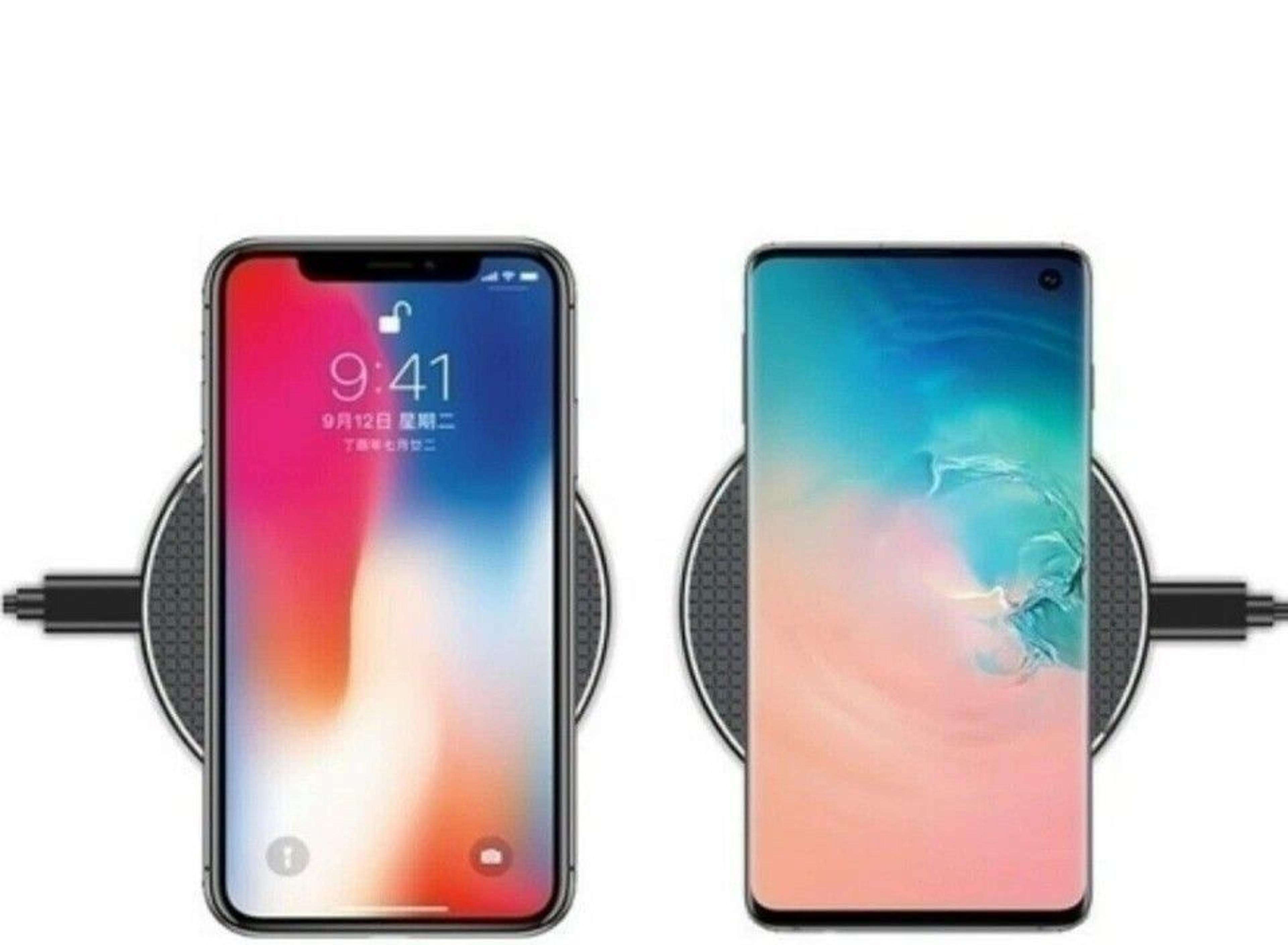 fast wireless charging pad for samsung & iphone quick charge compatible with airpods and more