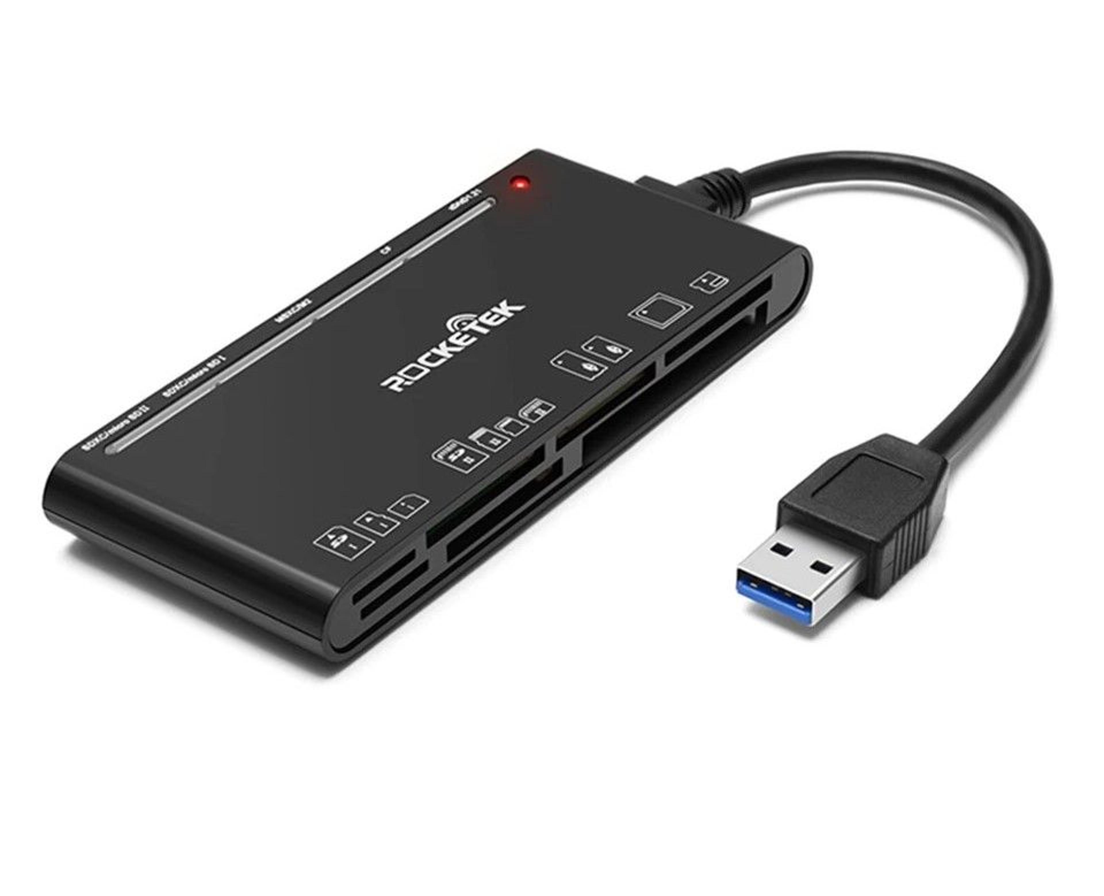 usb memory card reader for sd, micro sd, cf, sdxc high-speed adapter for efficient data transfer