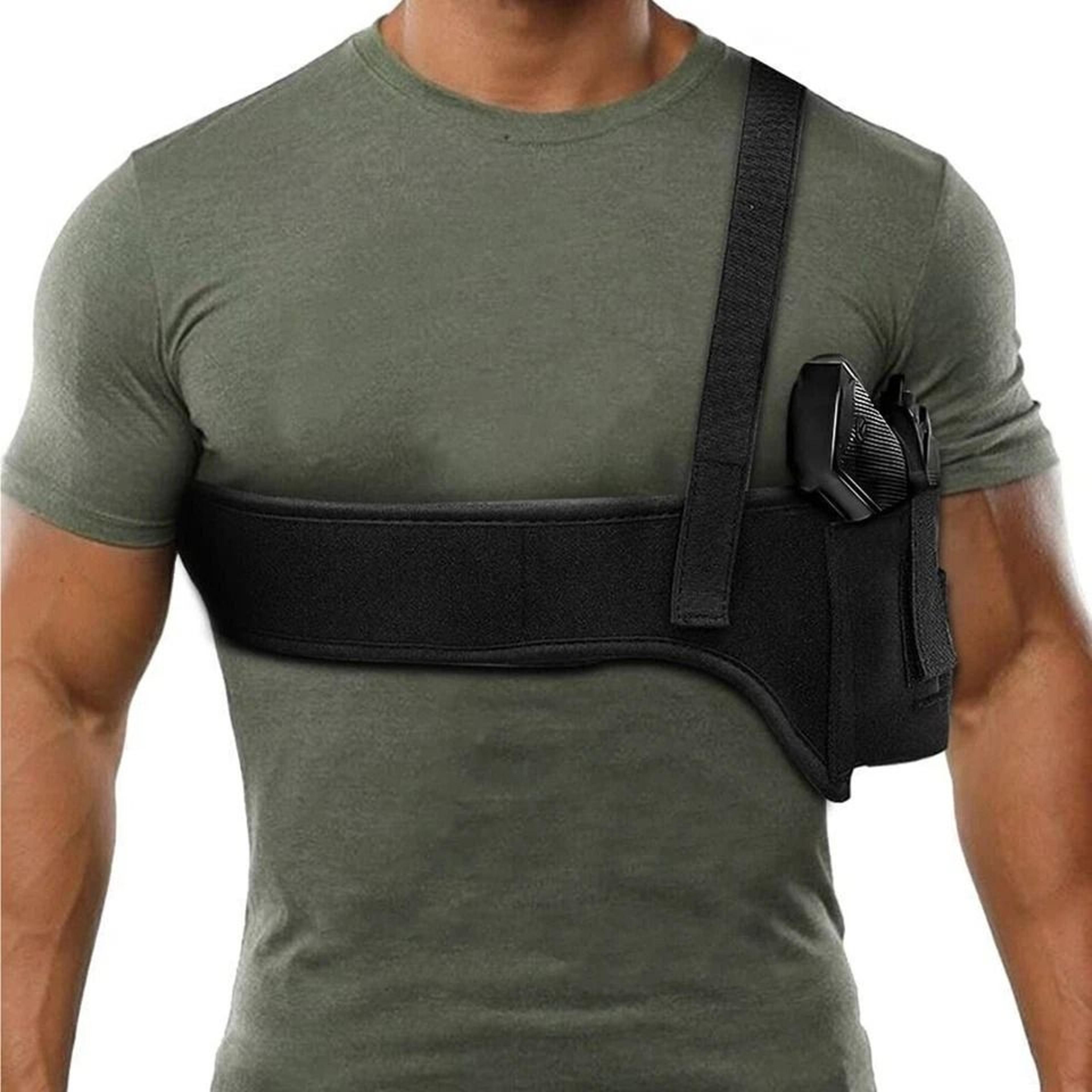 tactical concealed carry shoulder & waist pistol holster adjustable, secure, versatile gun holder