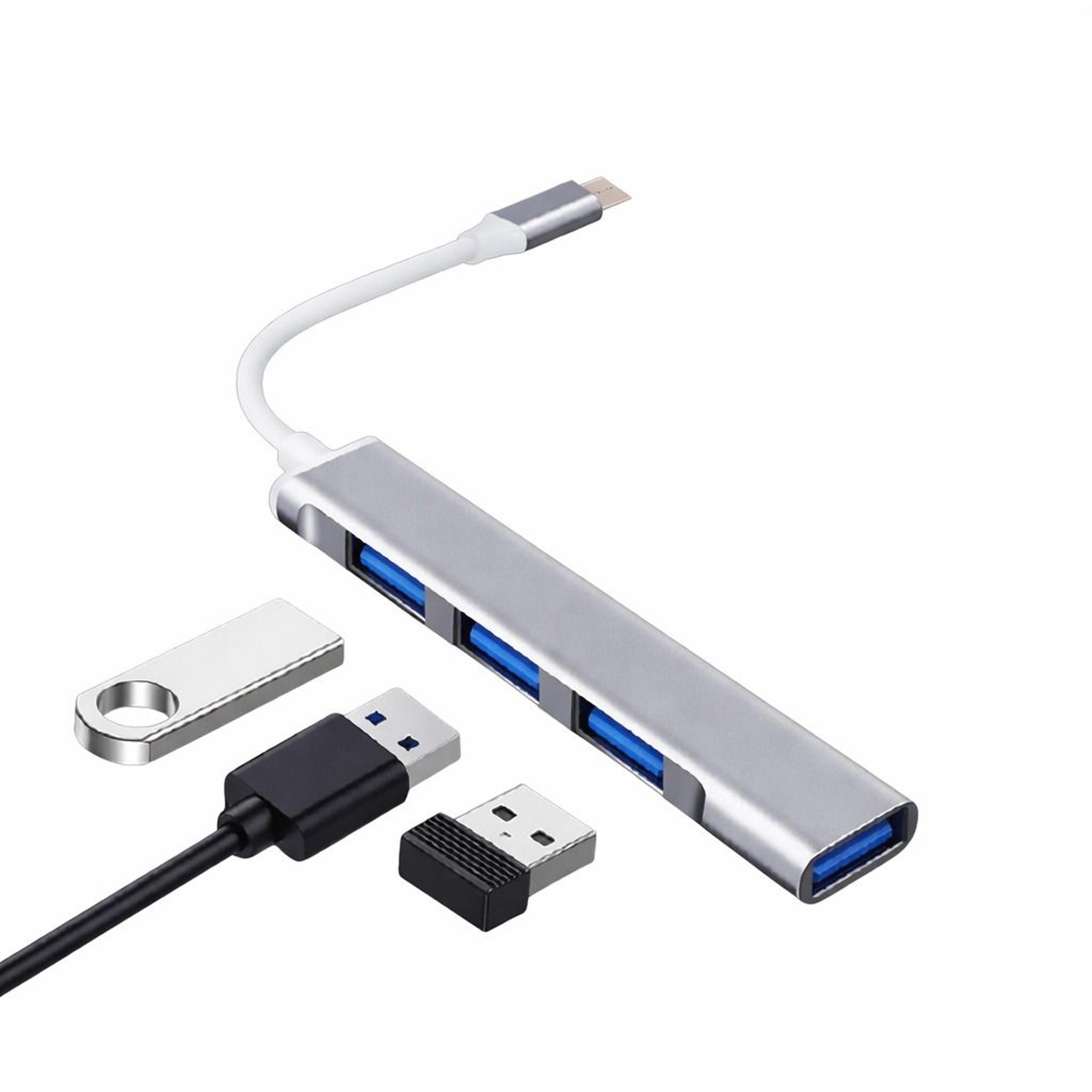 usb-c to usb hub splitter, port adapter for macbook pro, pc, ipad