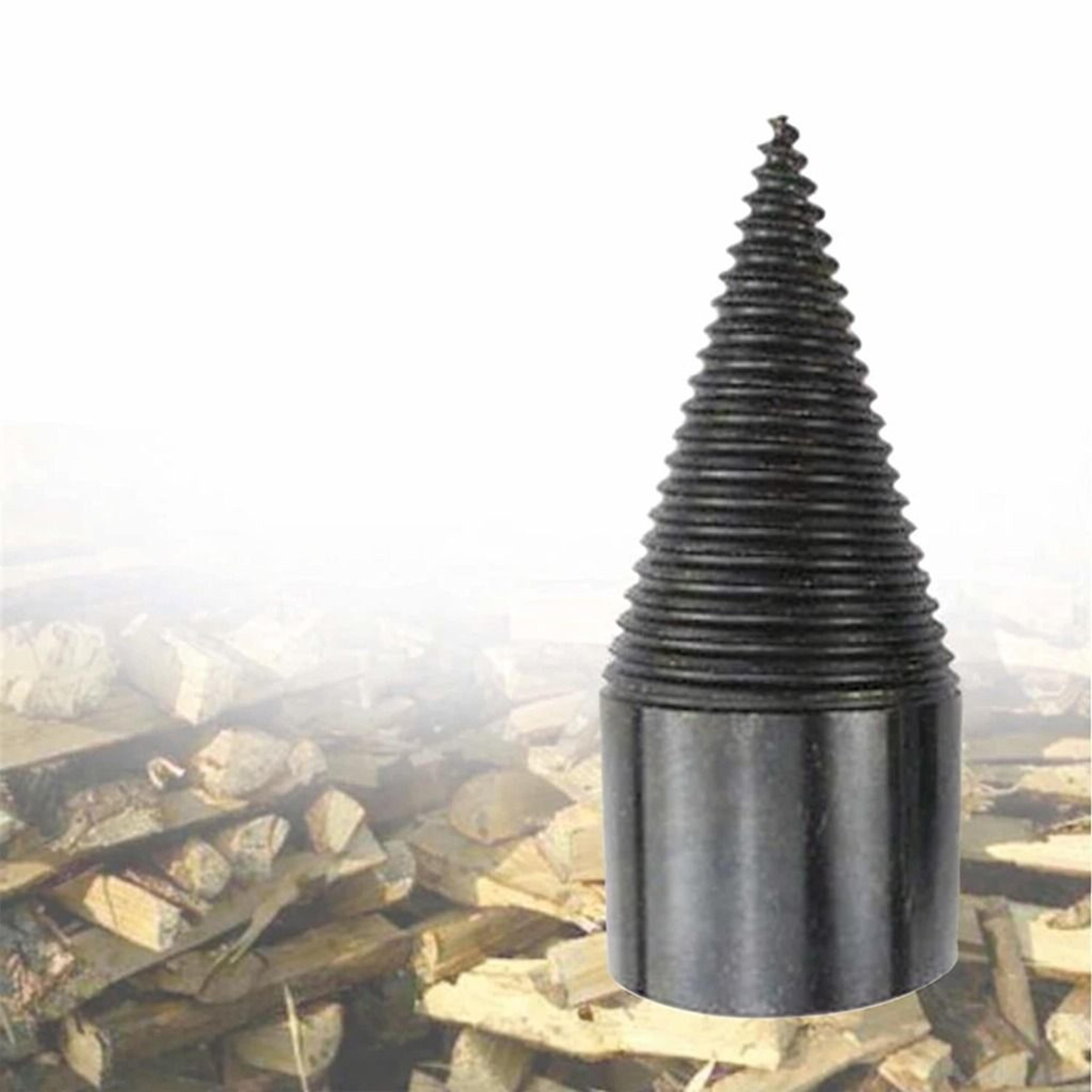 high-speed twist wood splitter drill bit firewood screw splitting cone driver for easy log cutting