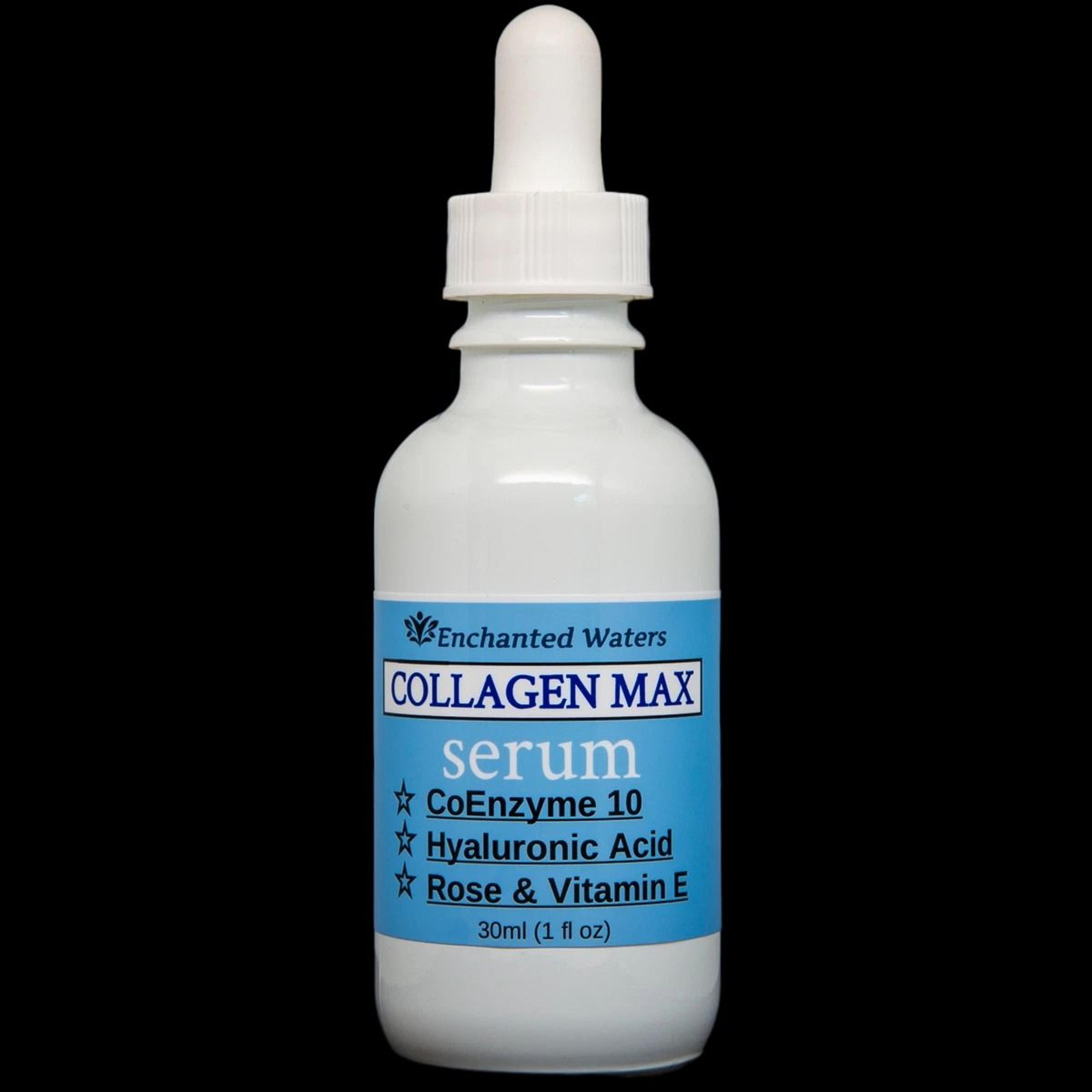 collagen booster serum with peptides, coq & hyaluronic acid anti-aging formula for firm, youthful skin