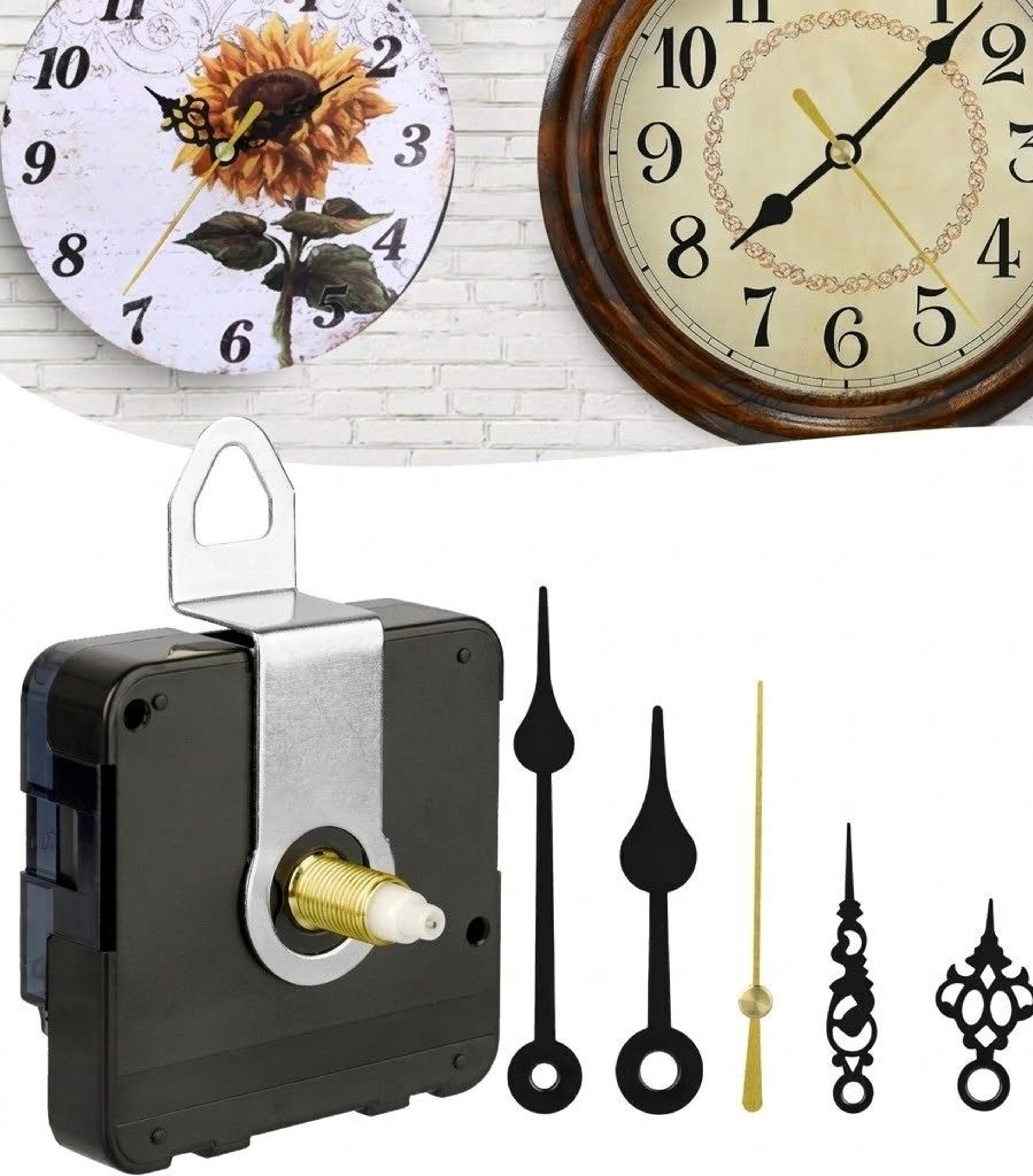 quartz wall clock movement mechanism diy replacement hands repair tool parts kit accurate & silent mechanism