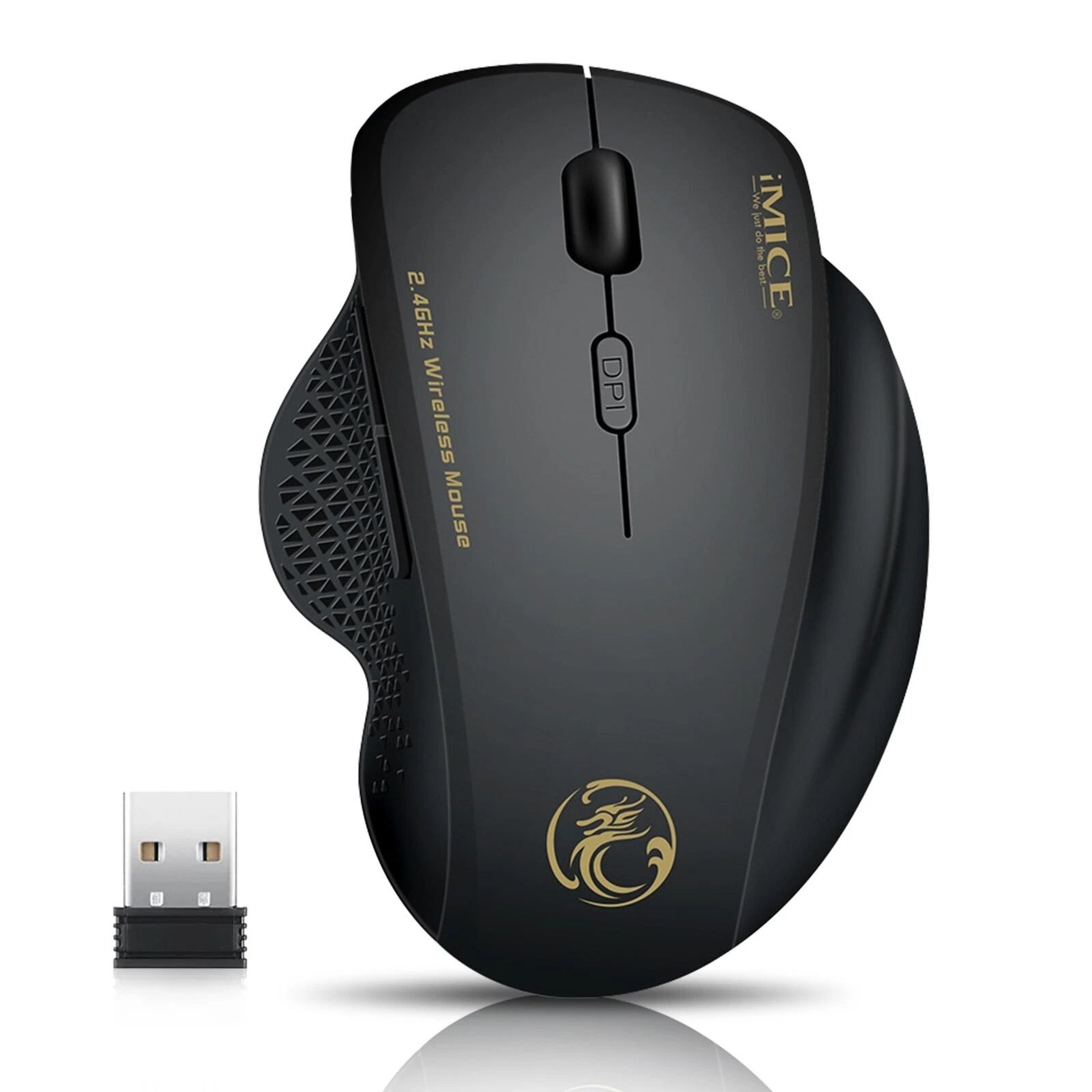 wireless optical gaming mouse with buttons & usb receiver wireless for laptop & pc