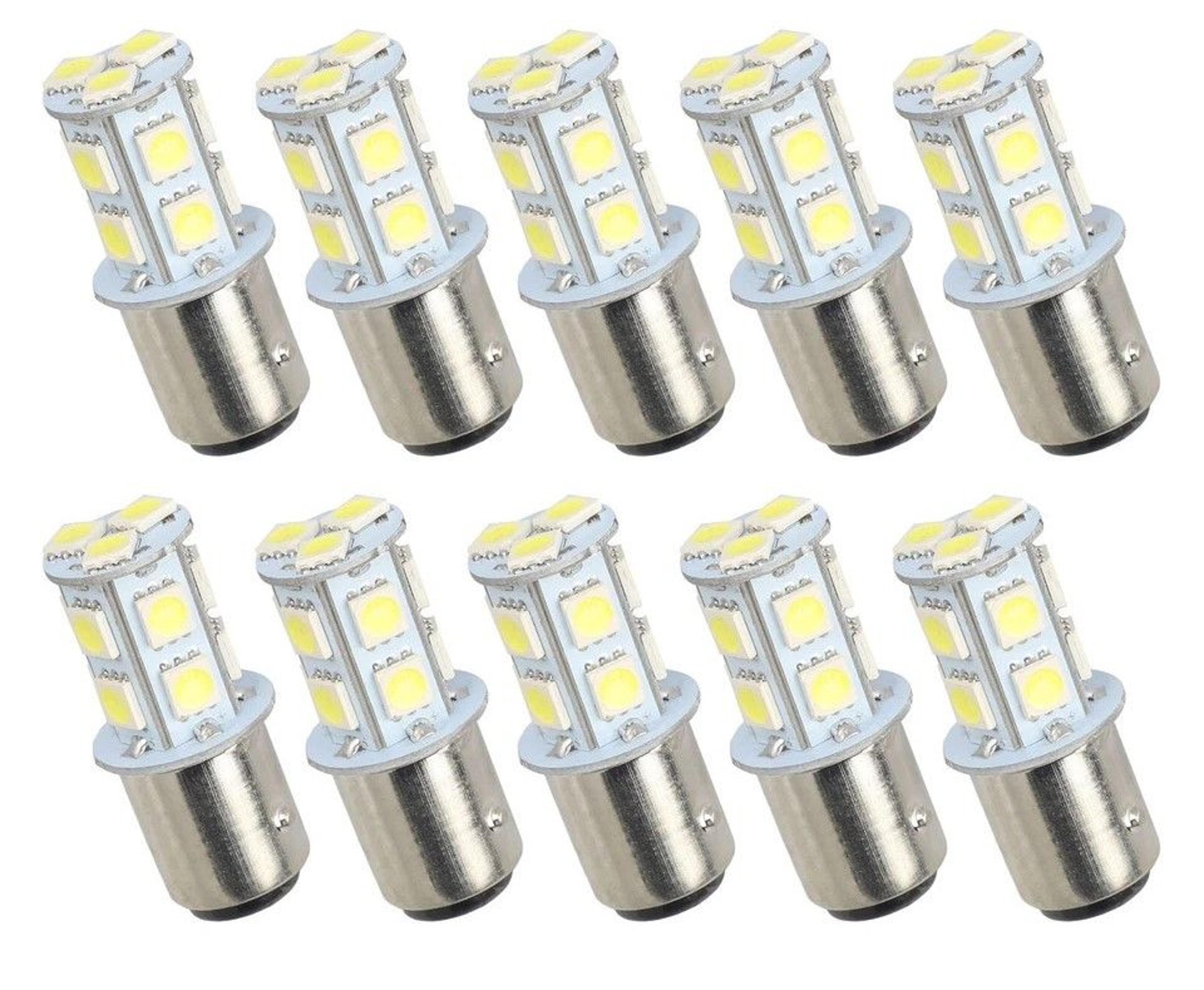 led car tail brake light bulb white, smd, high brightness for enhanced safety