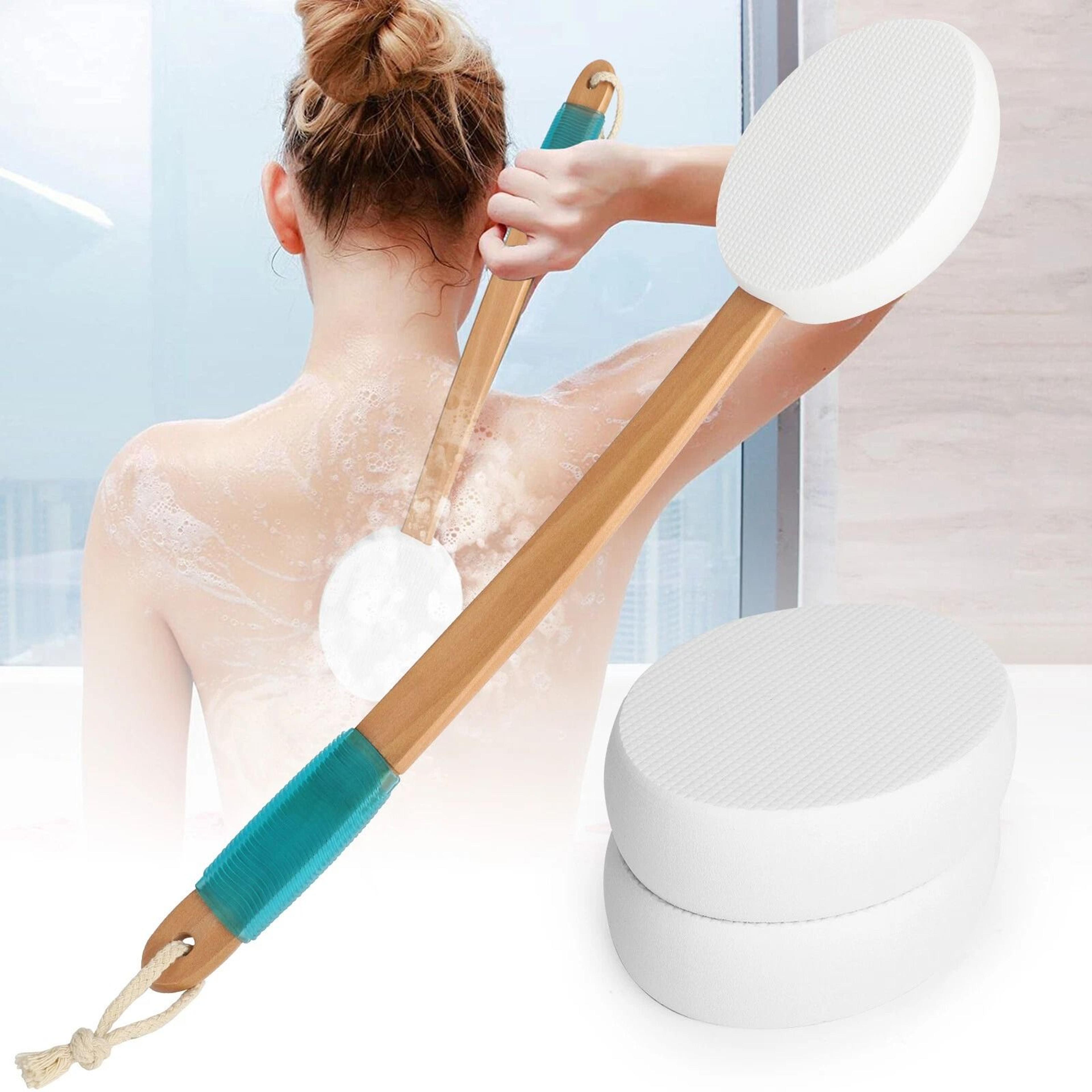 long lotion applicator brush perfect for body tanning, skin cream, and lotions
