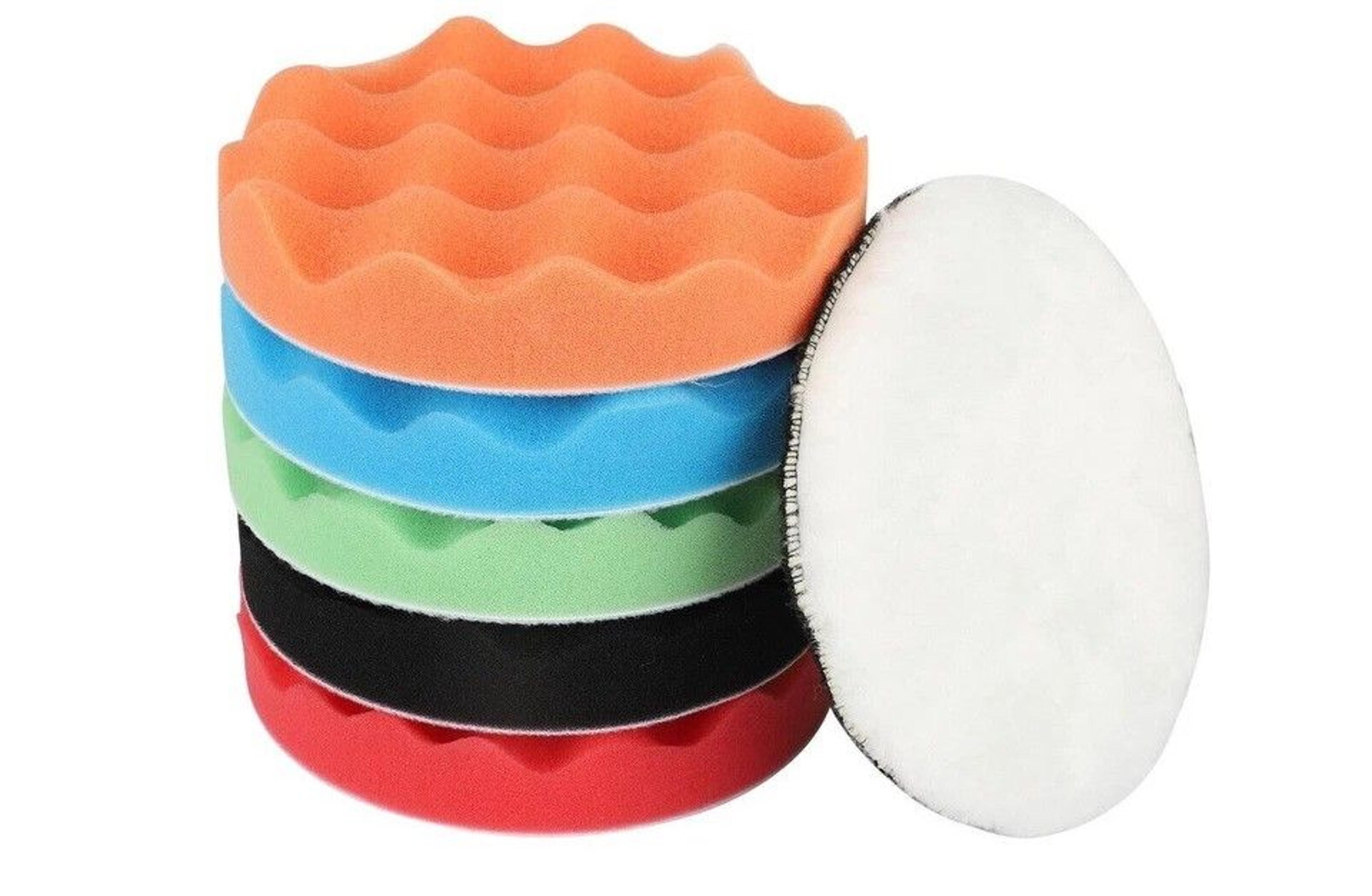 car buffing pads kit for drill polishing sponge foam pads for waxing and detailing