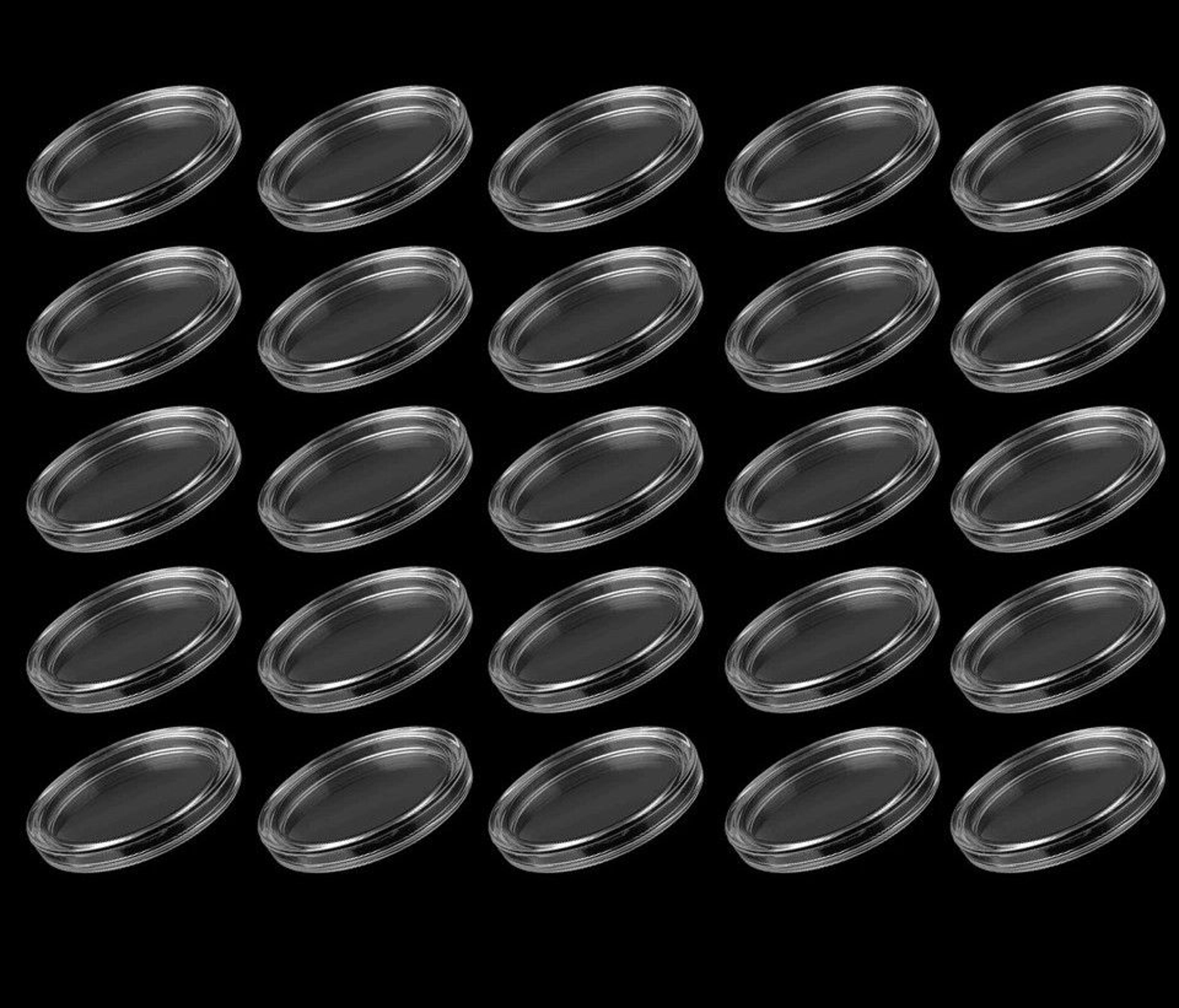 clear coin capsules for silver eagle storage case