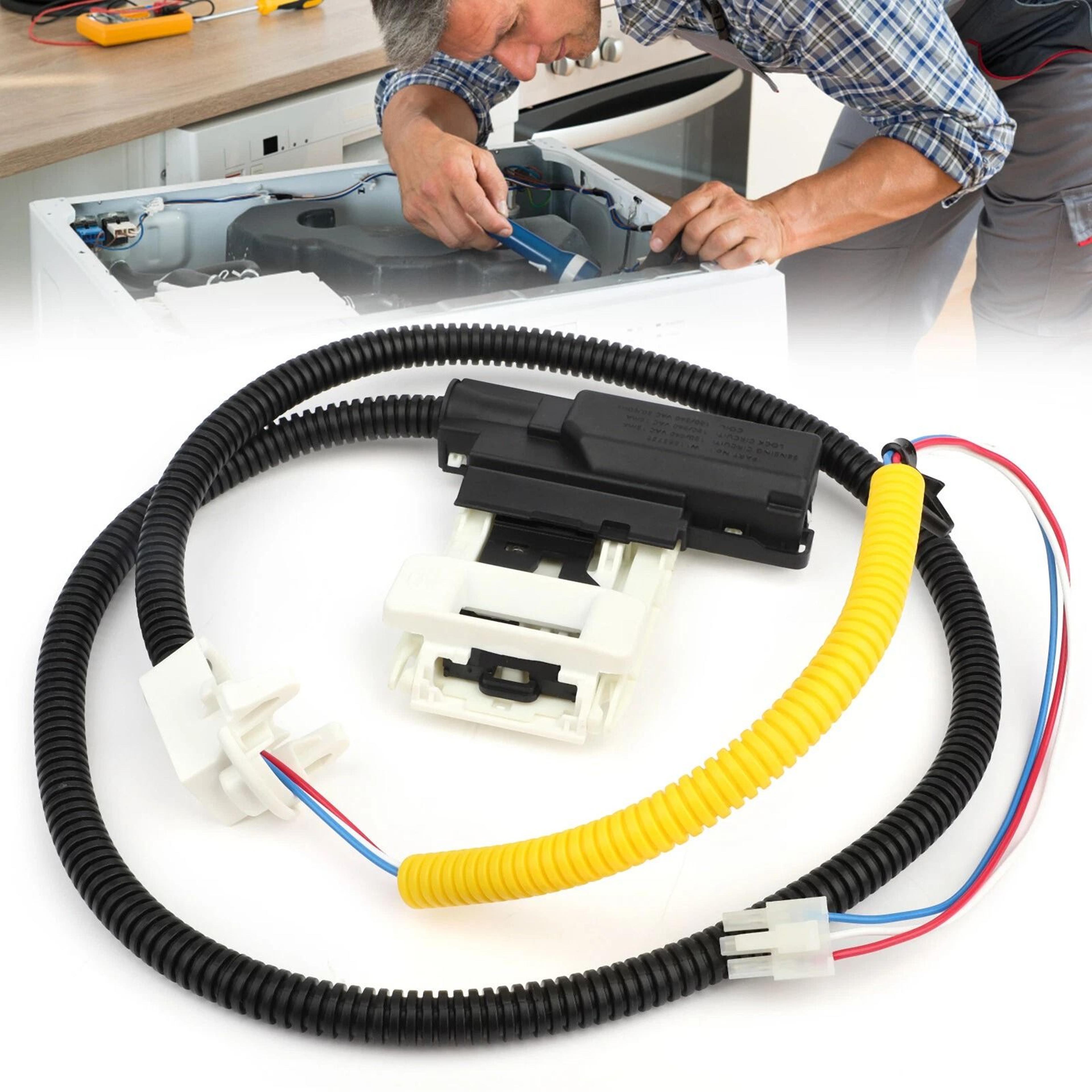washer lid lock switch kit for whirlpool, kenmore & maytag high quality replacement part