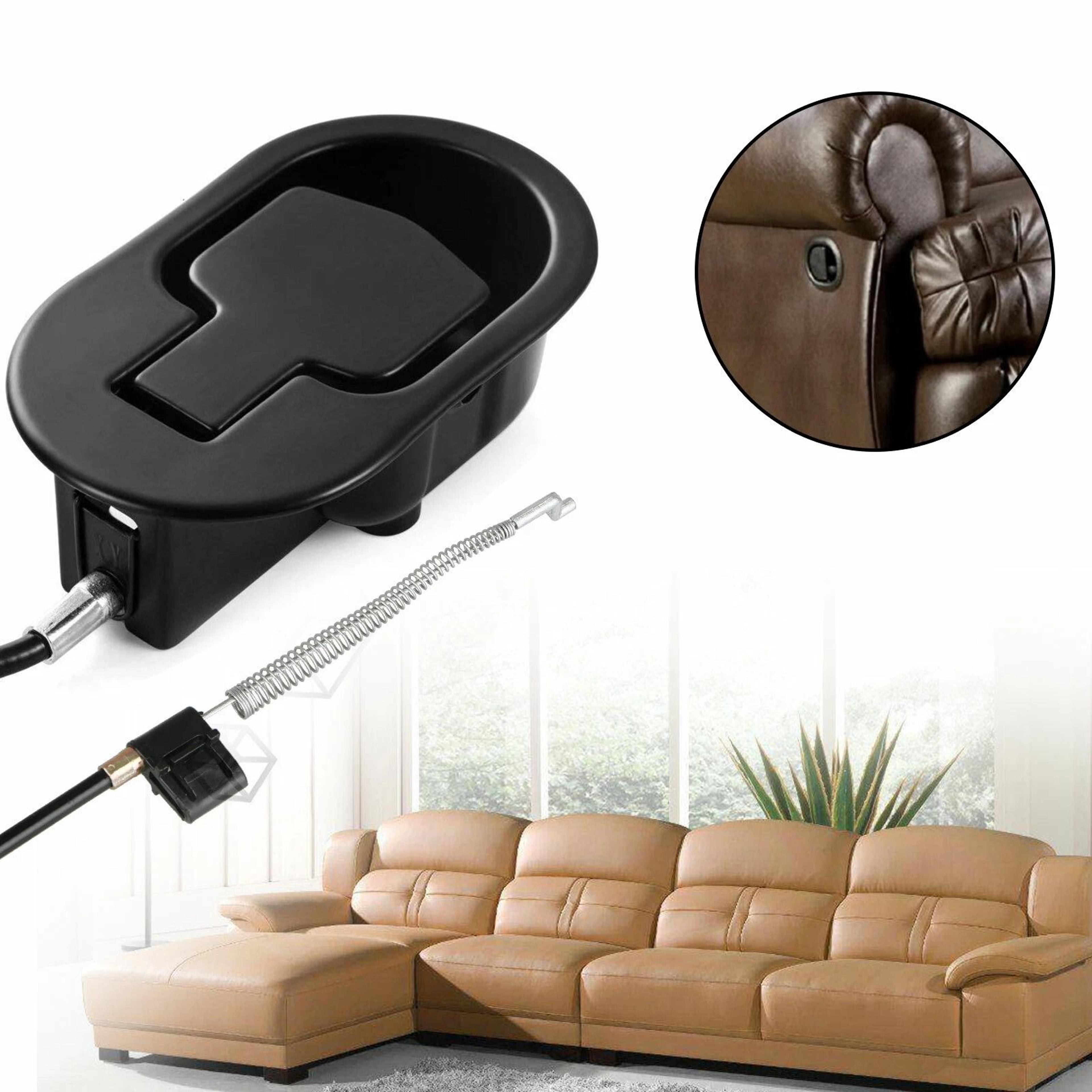universal recliner release handle heavy duty cable lever for sofa & chair replacement