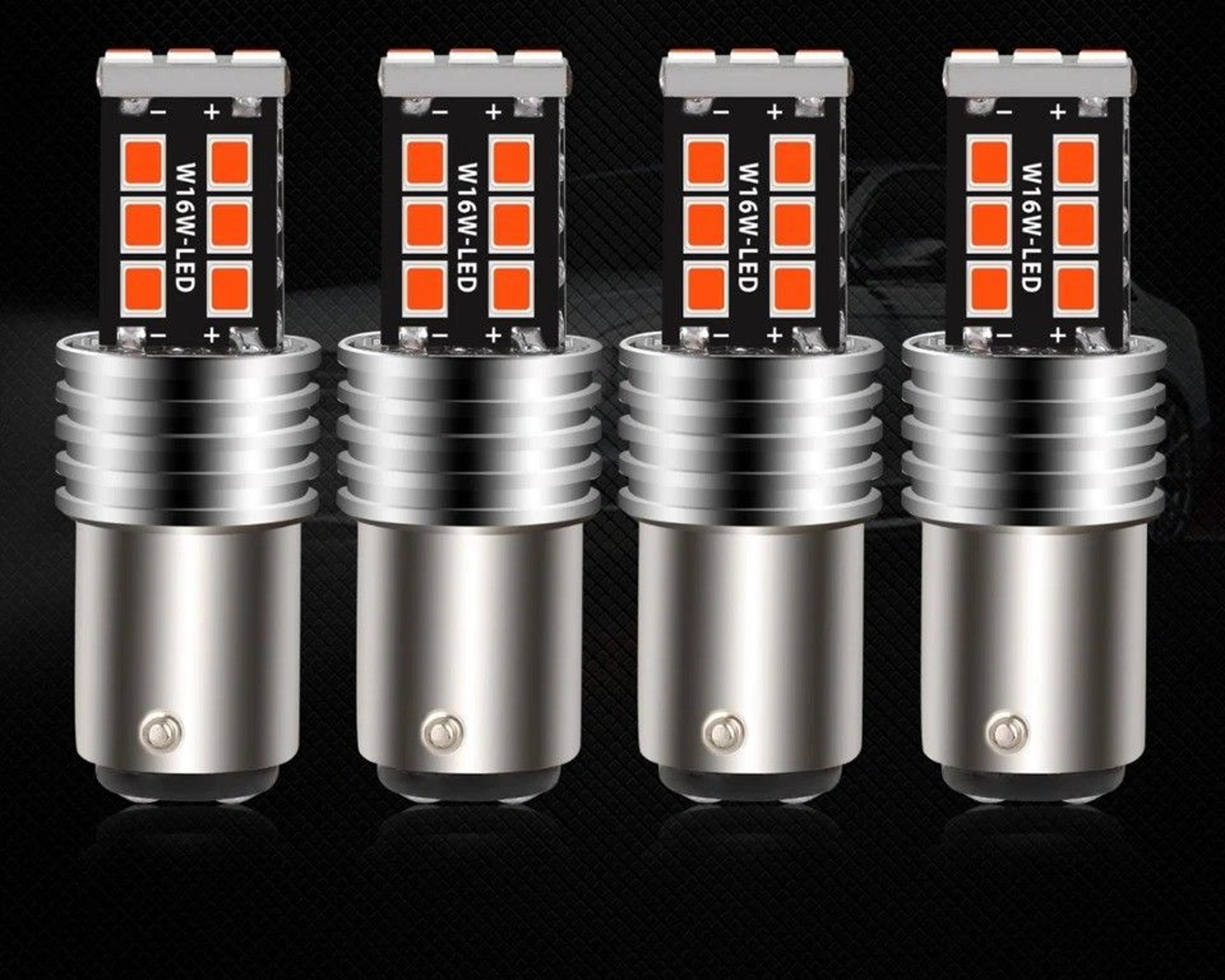 led strobe flashing brake & tail light bulbs led safety alert stop parking lights for cars