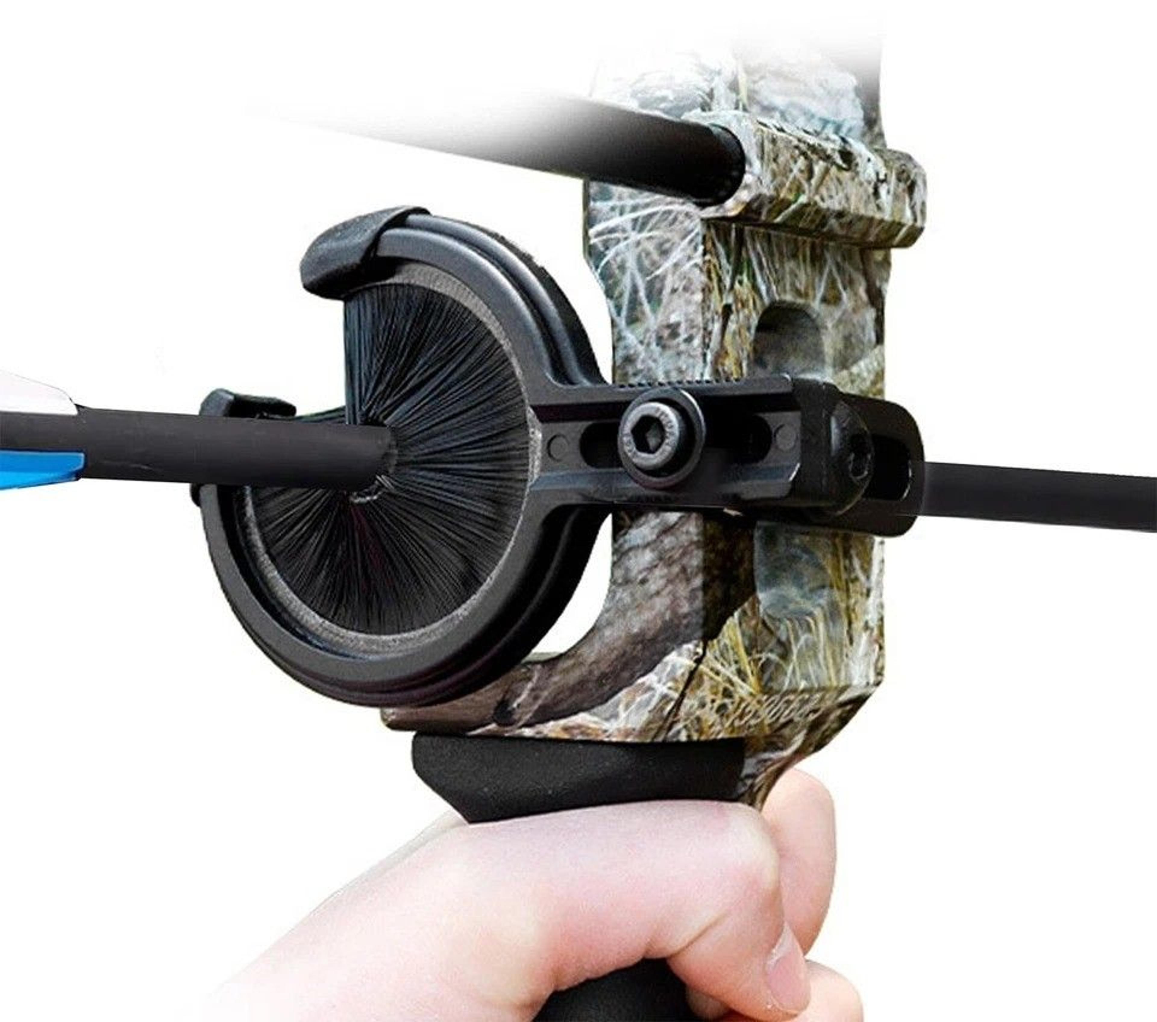 adjustable archery brush arrow rest for left & right handed compound and recurve bows durable, secure, universal fit