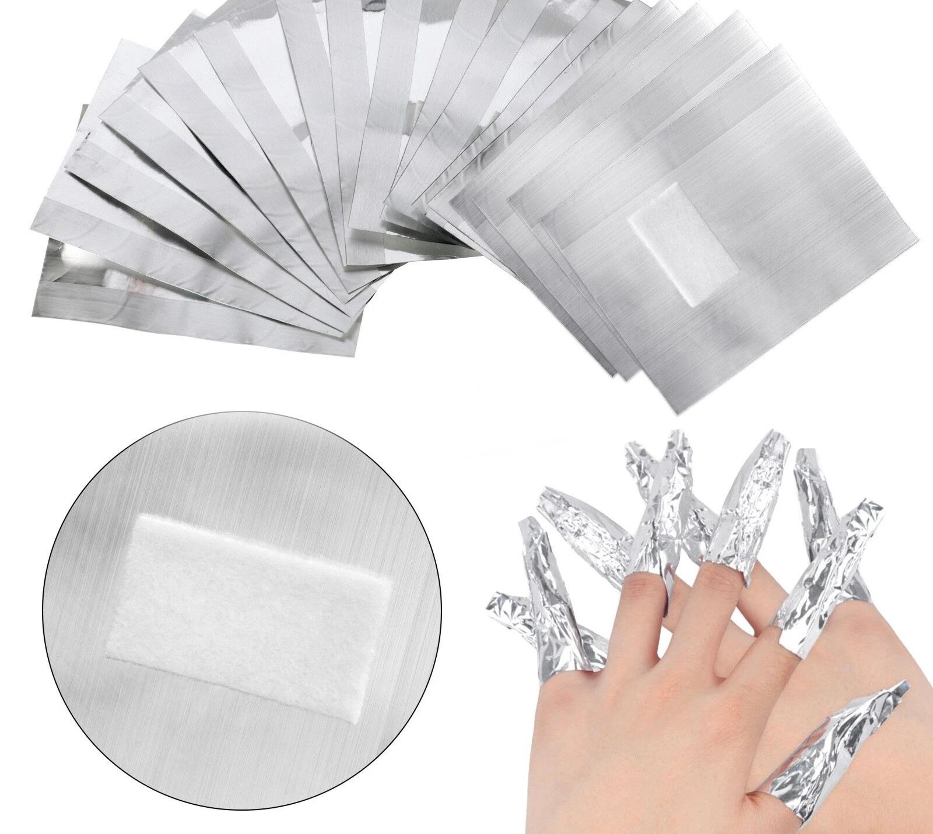aluminium foil nail wraps for gel polish removal soak-off manicure cleaner disposable nail wipes for nail art