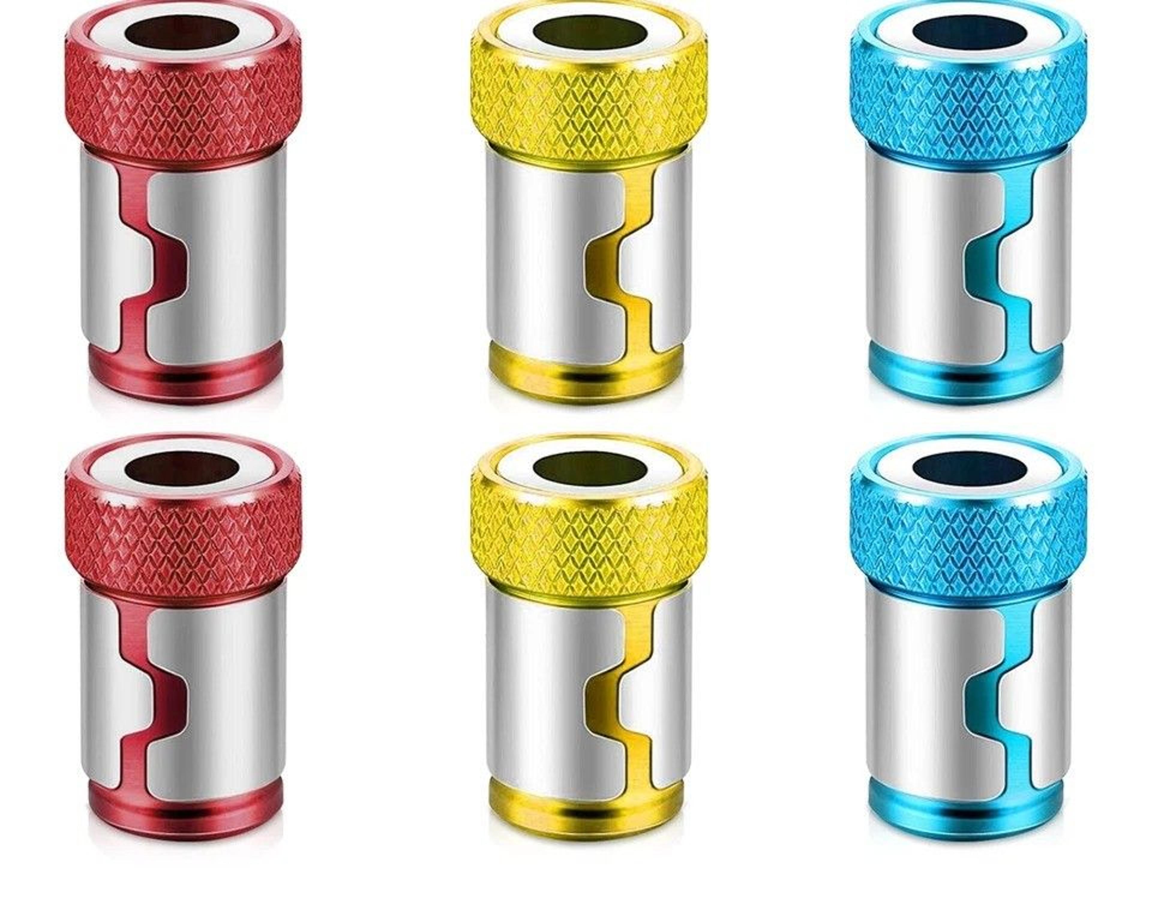 magnetic screwdriver bit holder rings screwdriver head, durable aluminum alloy, magnetic ring for hex bits
