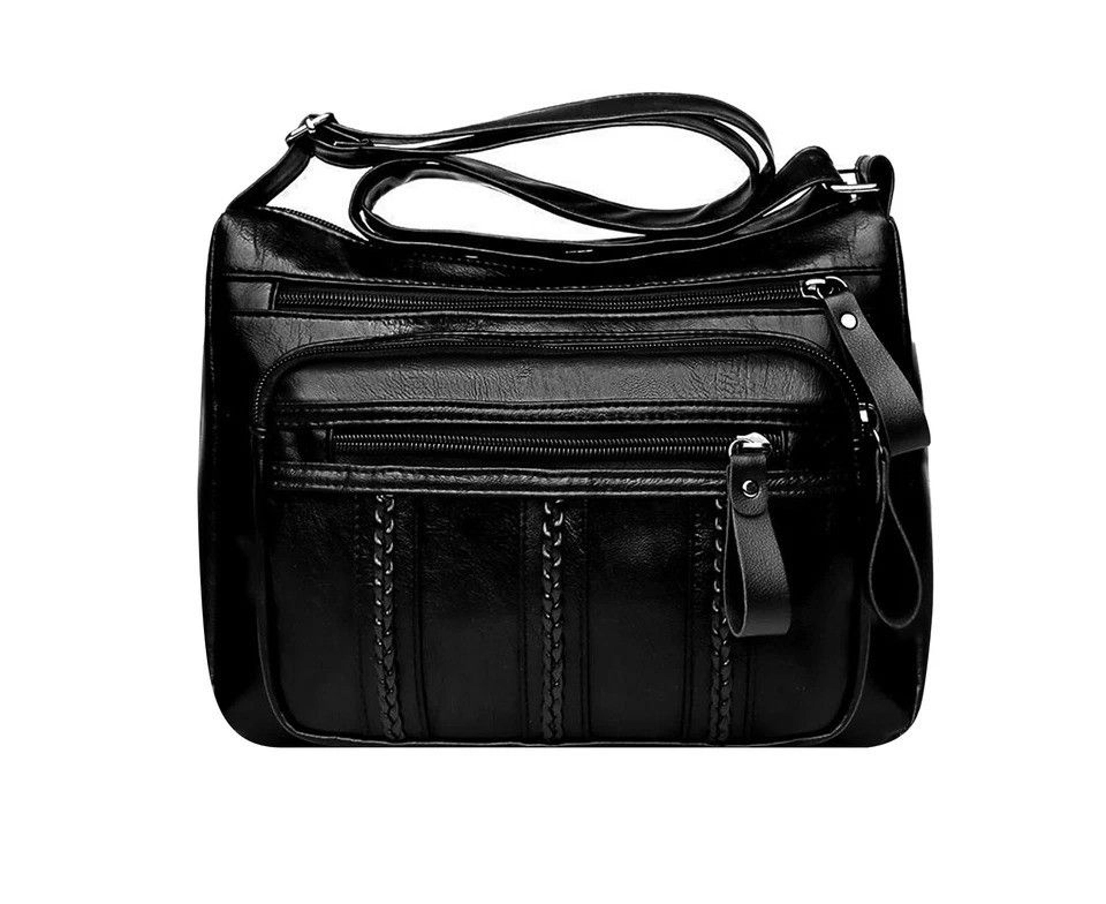women crossbody leather bag pu shoulder handbag & cell phone wallet case