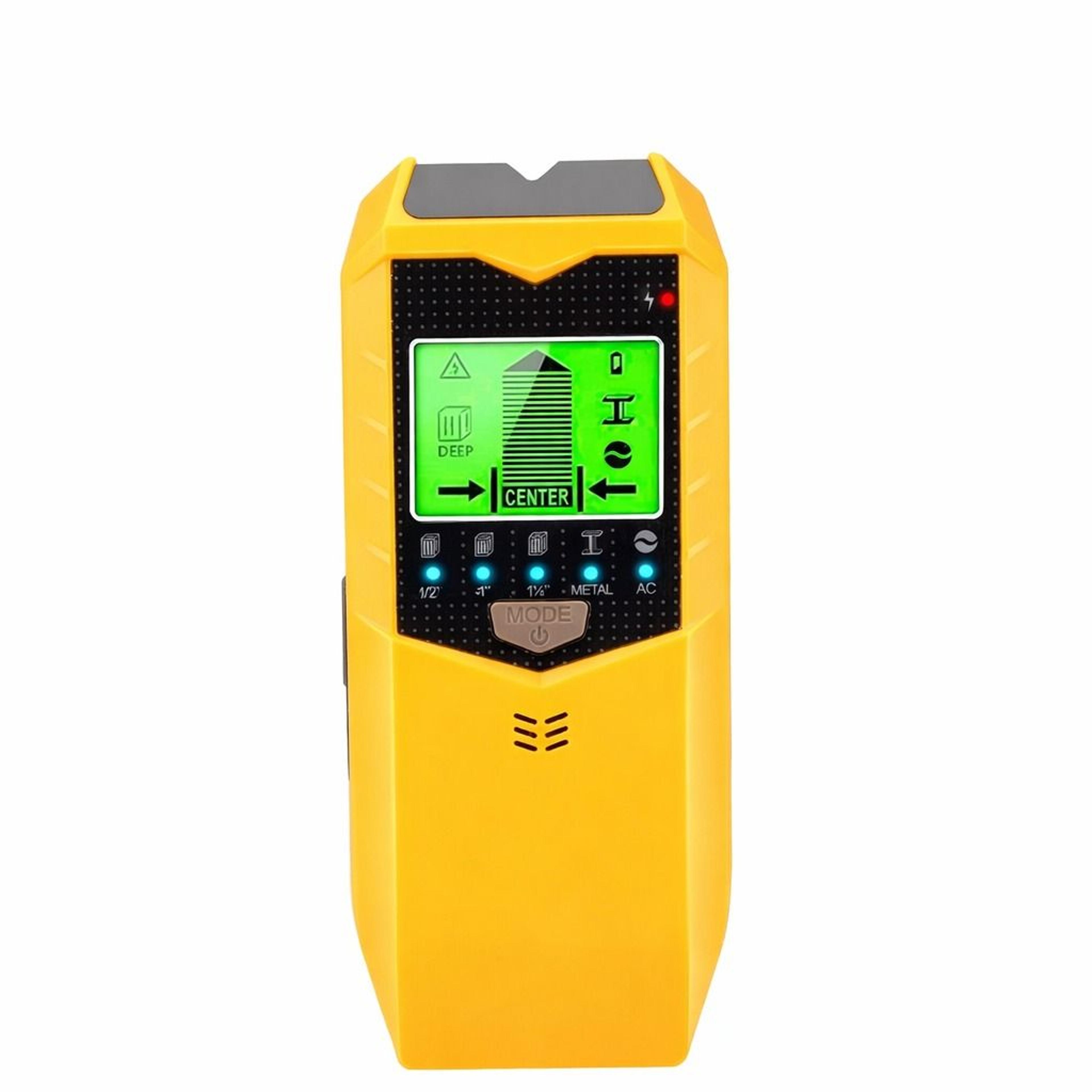 digital stud finder for wood, metal, pipe & wire detection lcd wall scanner with audio alert & calibration