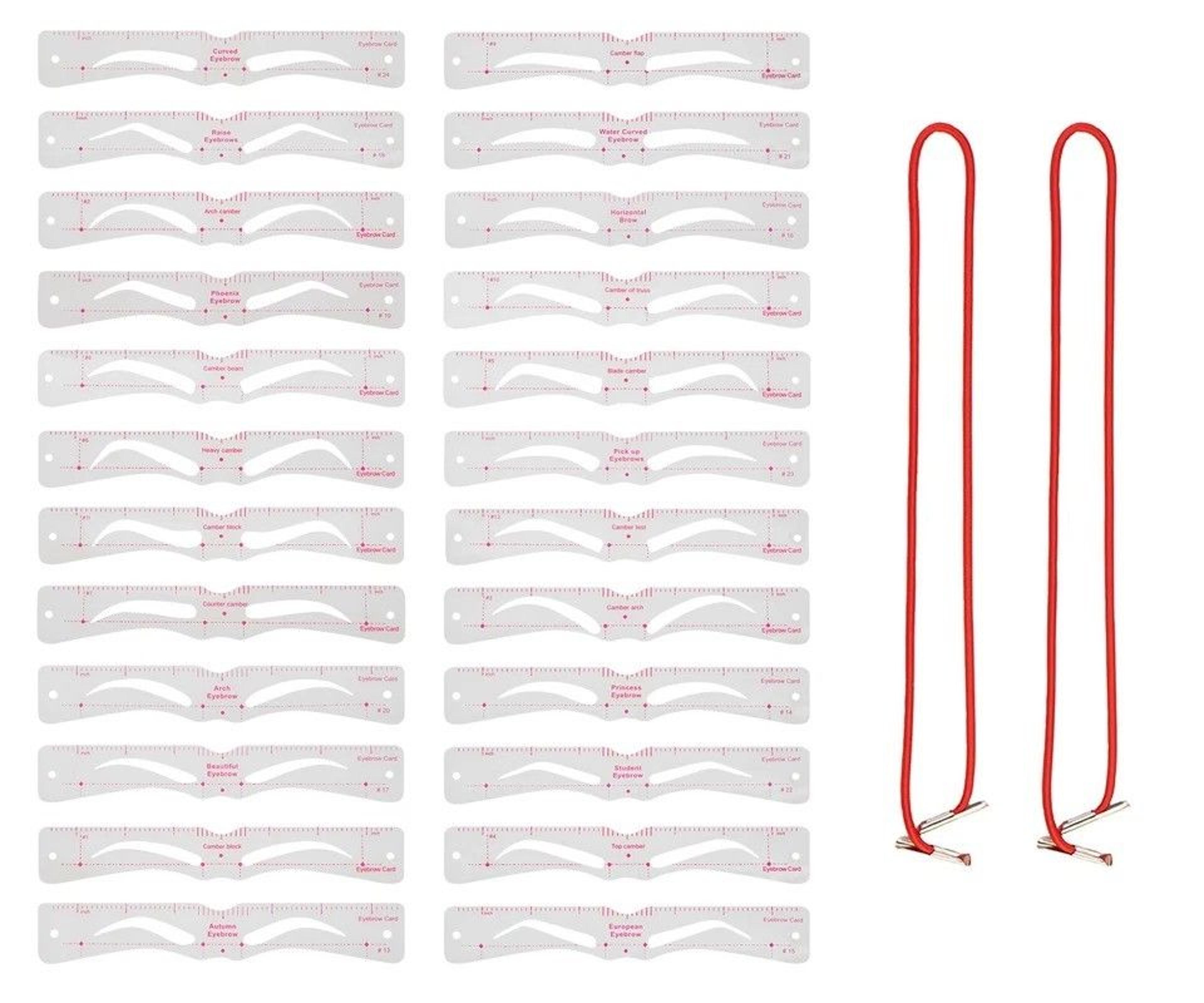 eyebrow shaping stencils reusable makeup template kit for perfect brows