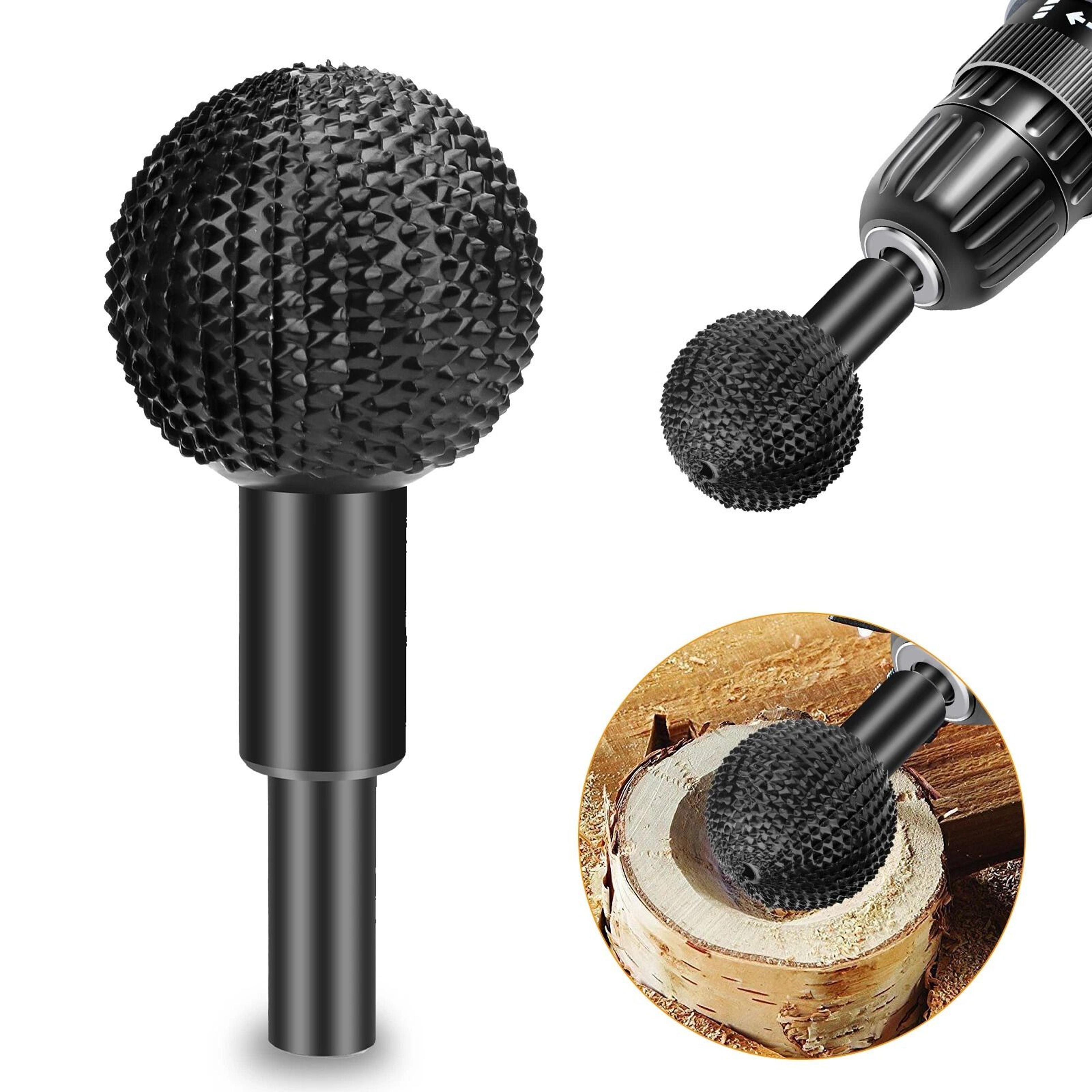 sphere rotary burr carbon steel wood carving ball angle grinder precision grinding & sculpting tool