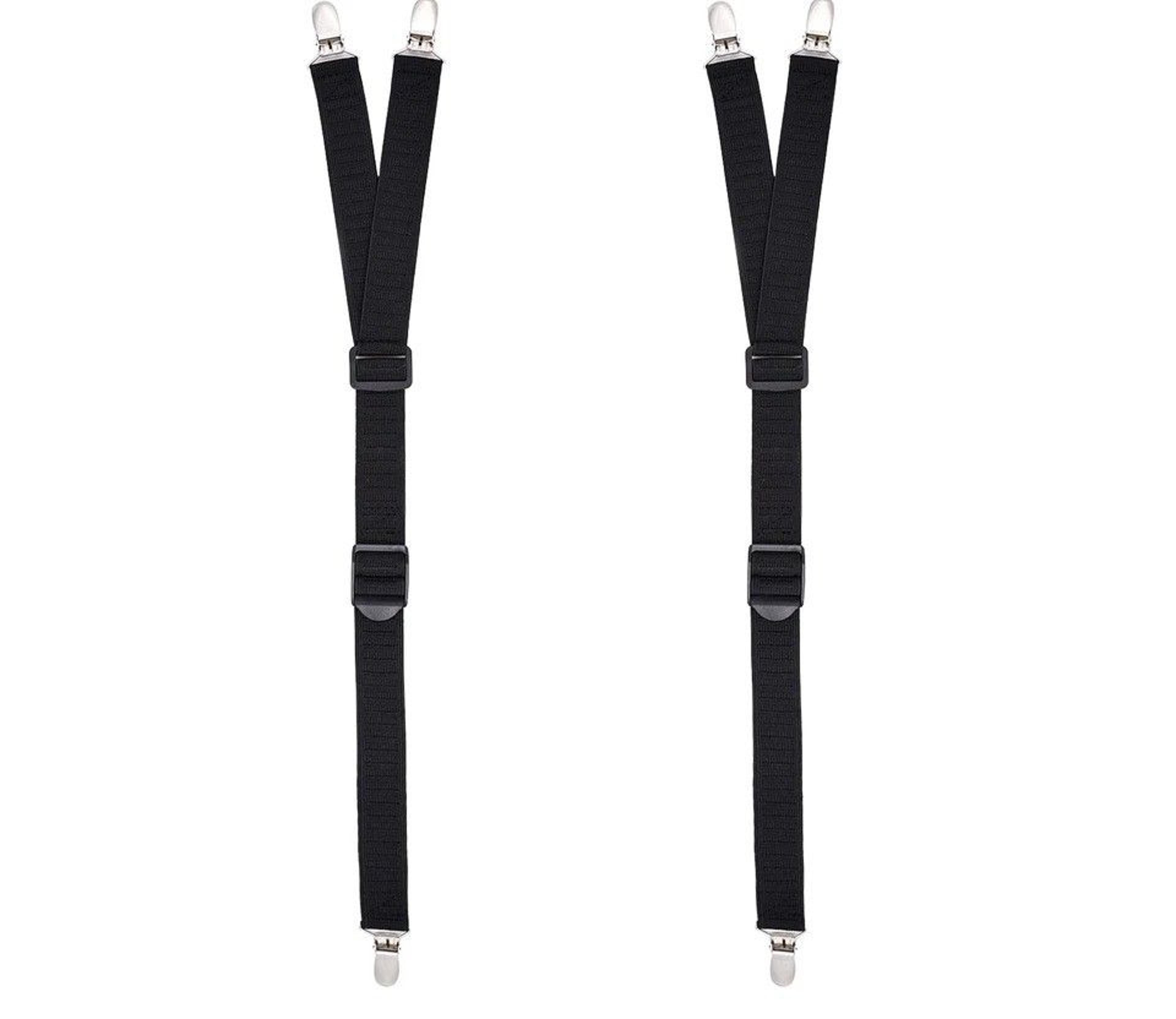 adjustable shirt stays y-style non-slip garters elastic suspender for shirts