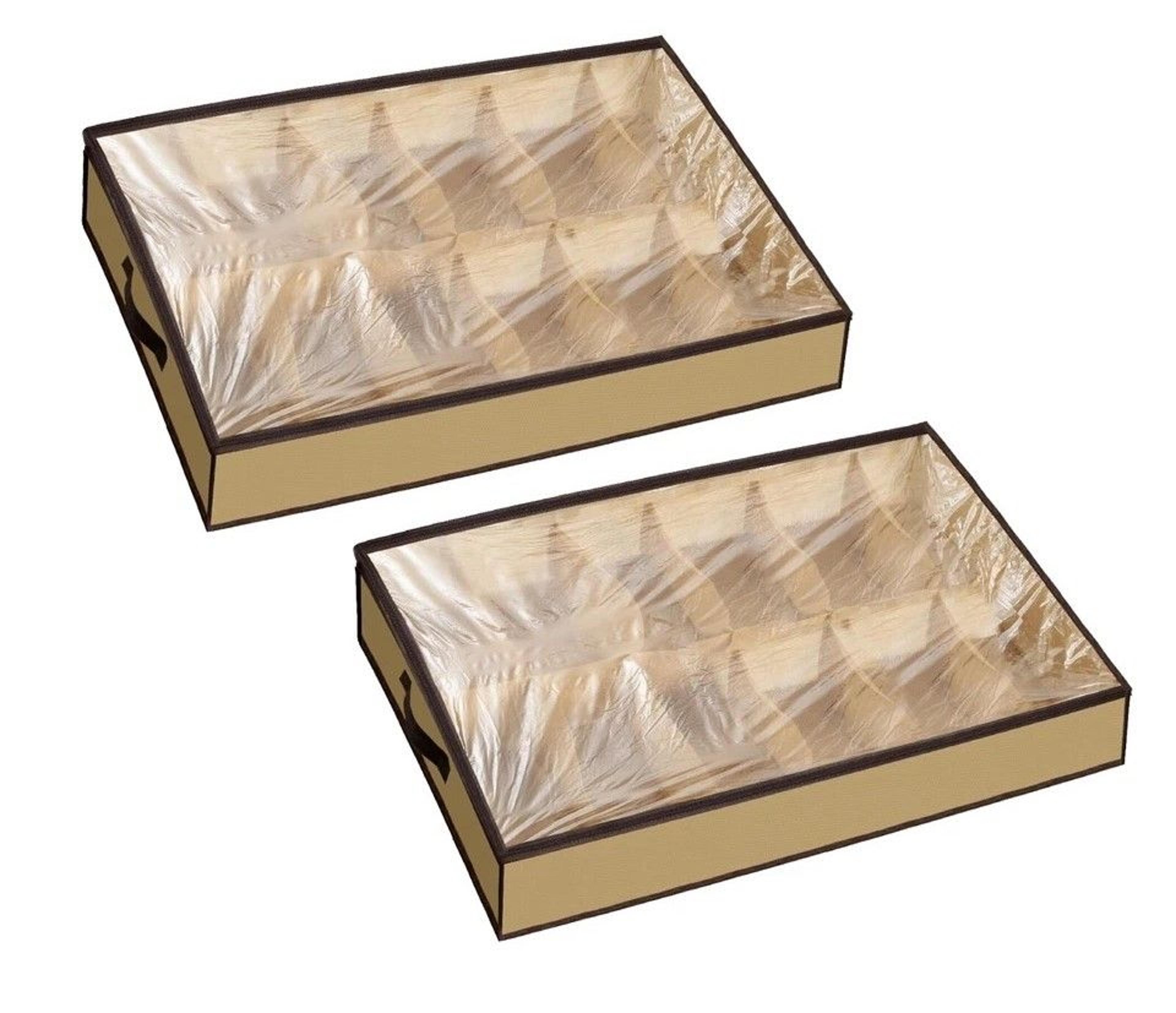 under bed shoe organizer with zipper dustproof storage box for closet & shoes