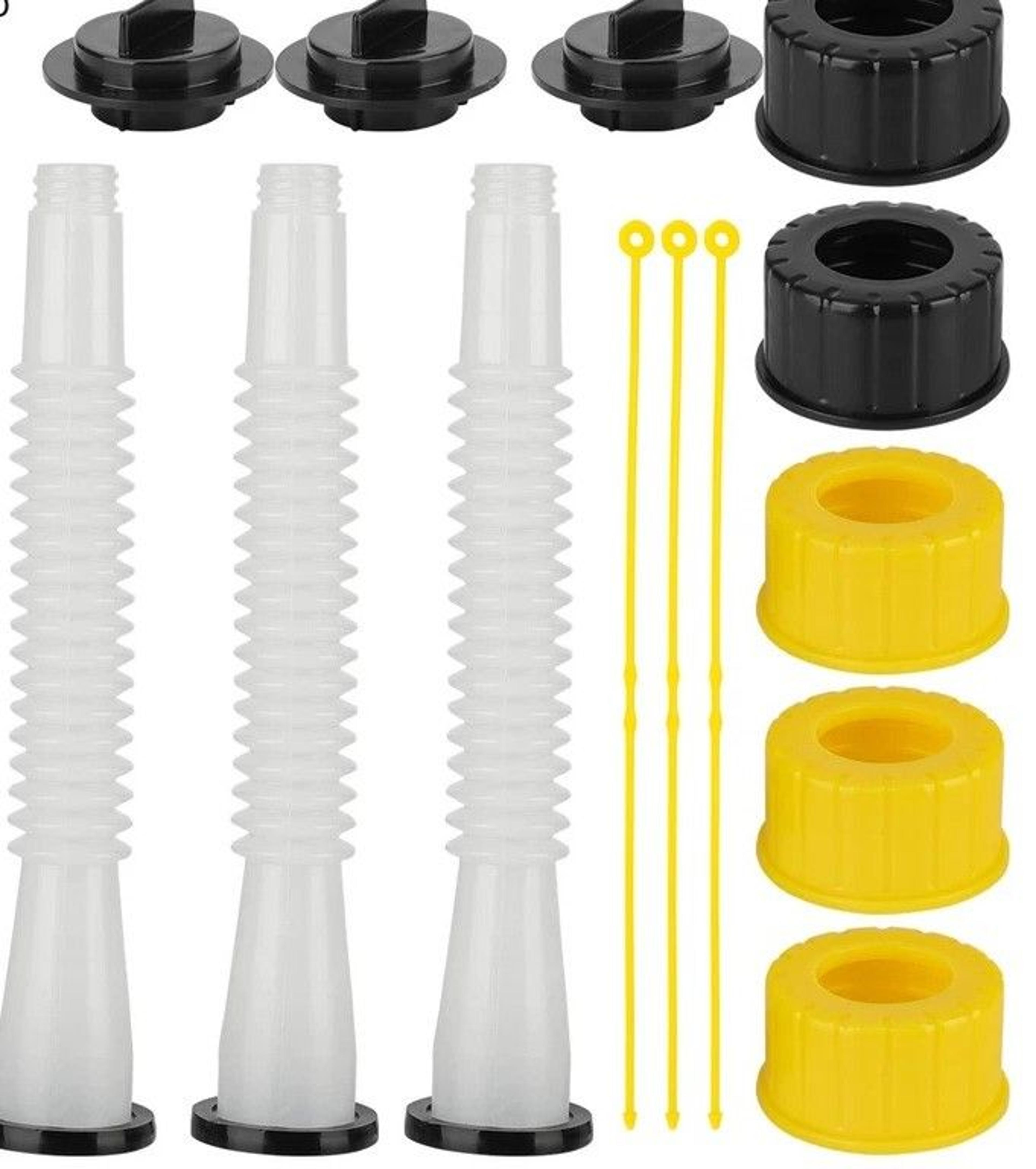 replacement gas can spout nozzle vent kit for plastic gas cans universal compatibility with old style cap