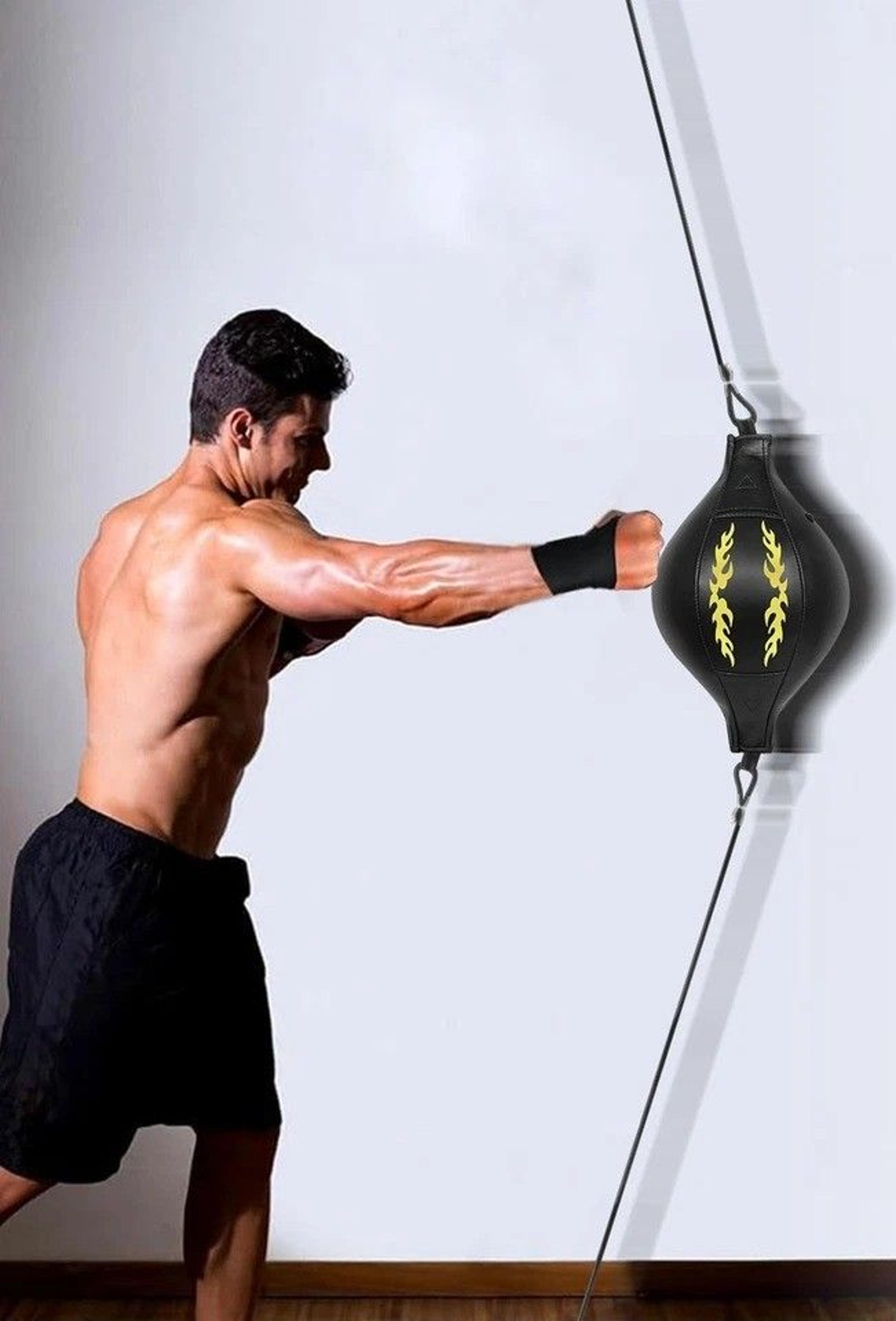adjustable double-end boxing speed ball pu leather punching bag for home training