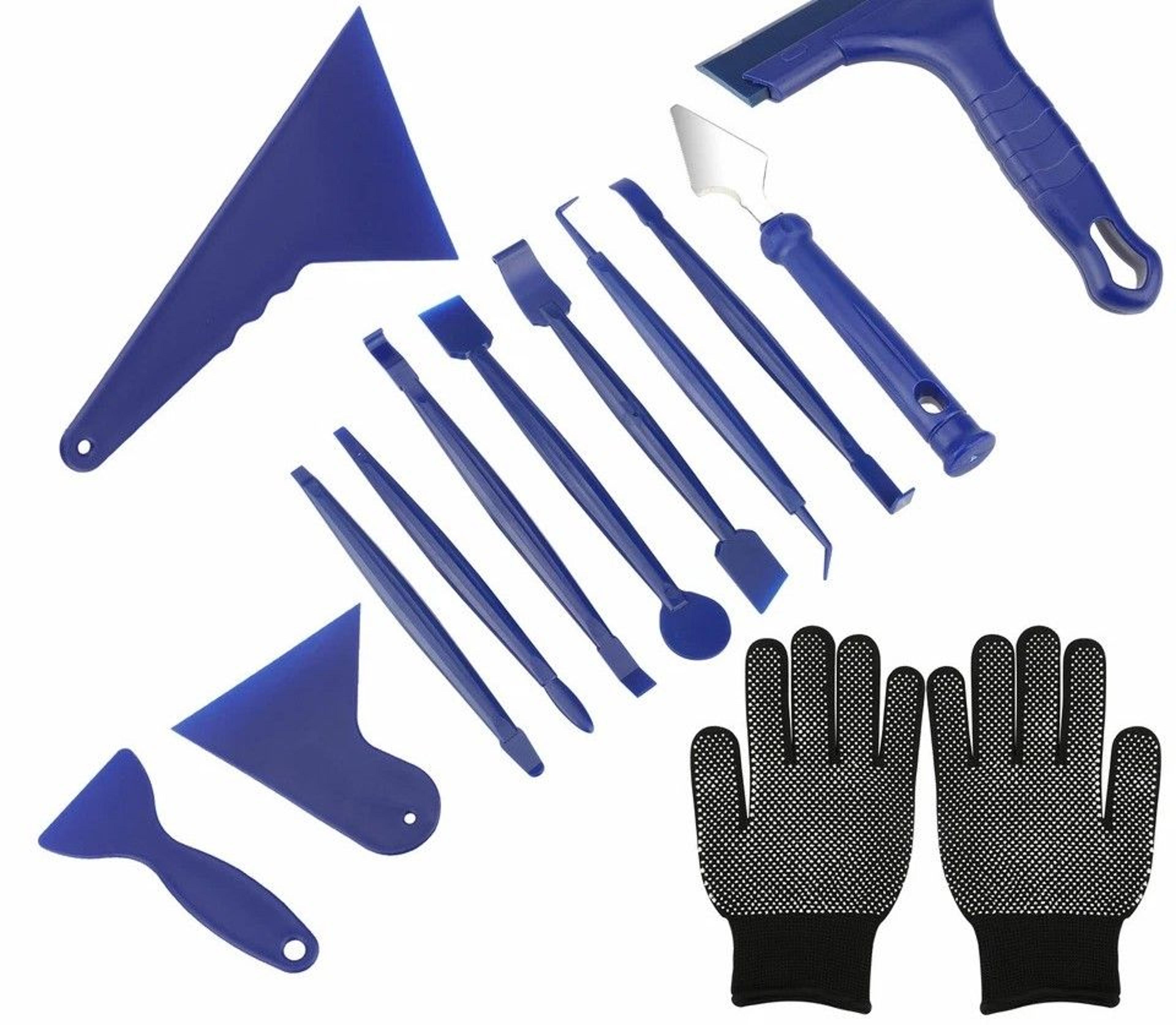 car window tinting tool kit vinyl wrap, squeegee, scraper, gloves, and more