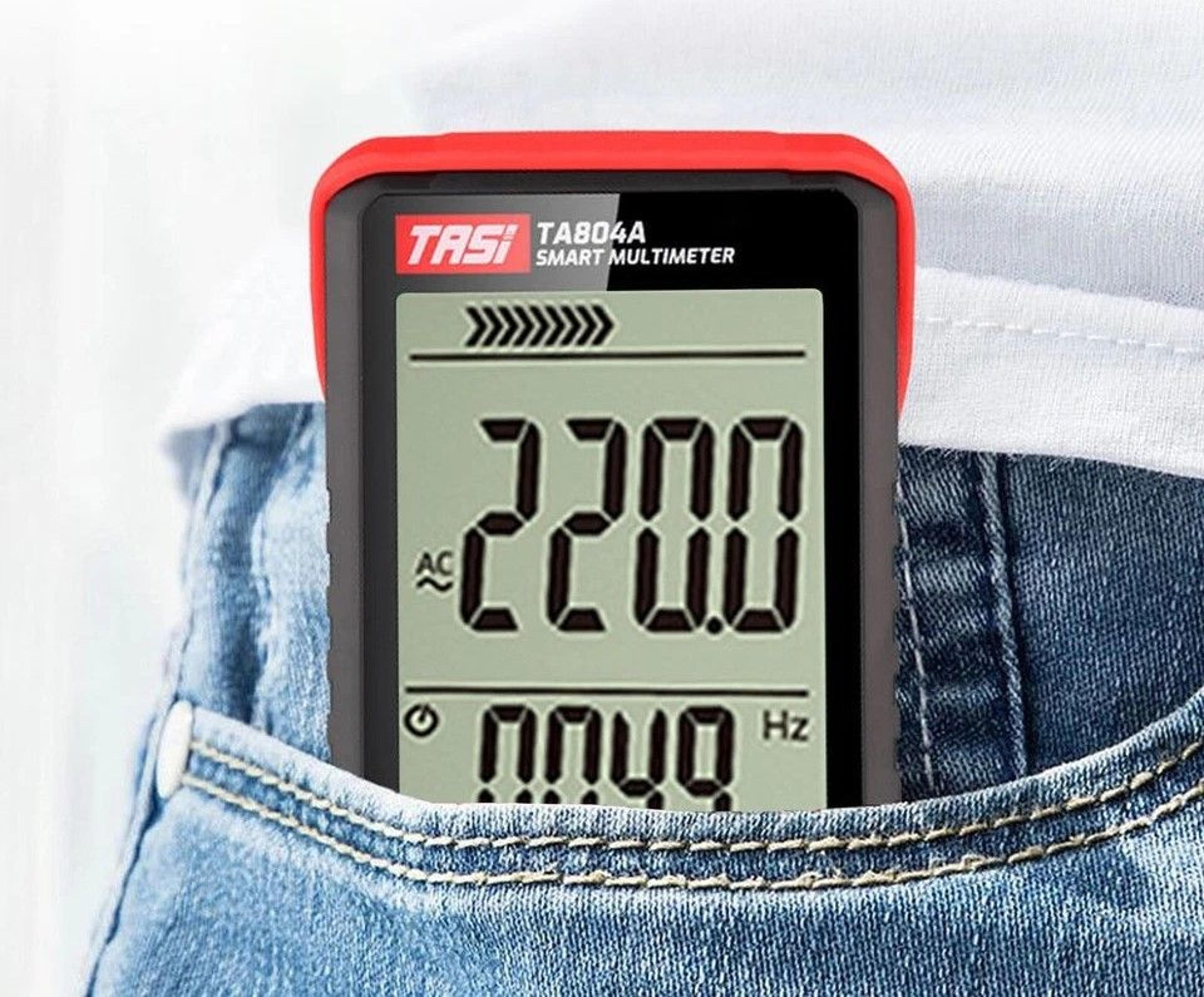 digital multimeter voltage tester with ac dc voltmeter and ohmmeter lcd display & flashlight