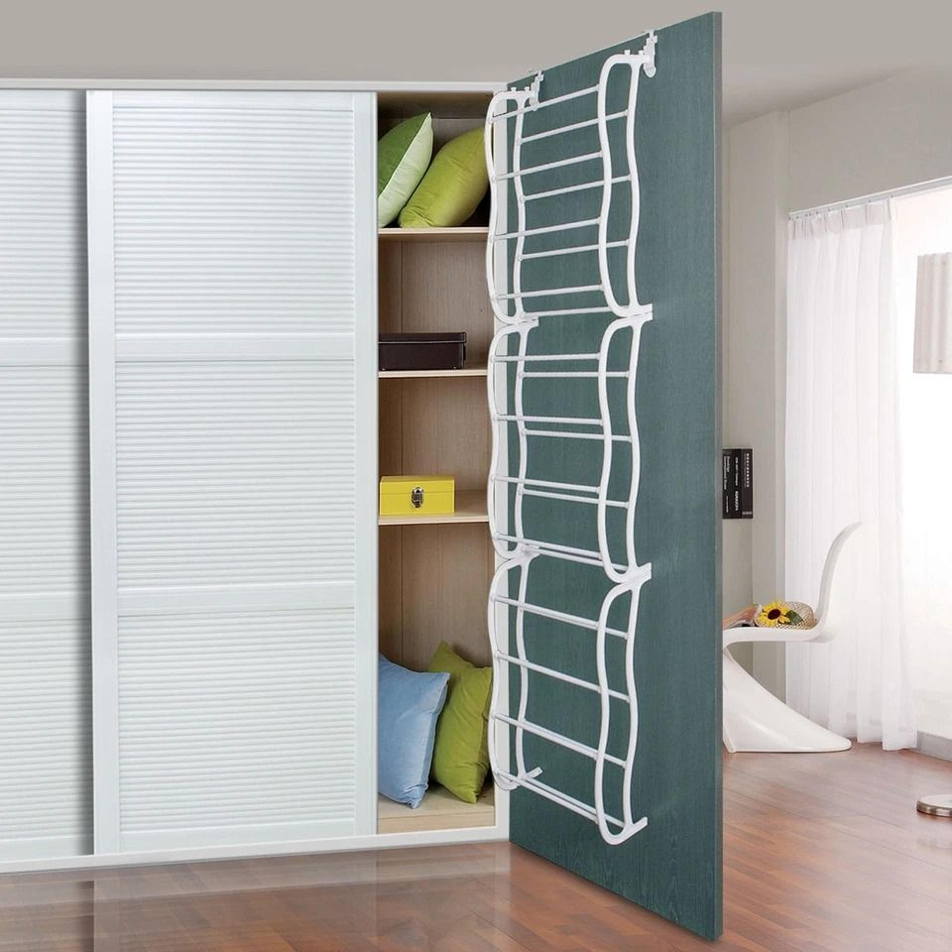 over the door shoe rack for wall hanging closet organizer for space-saving storage