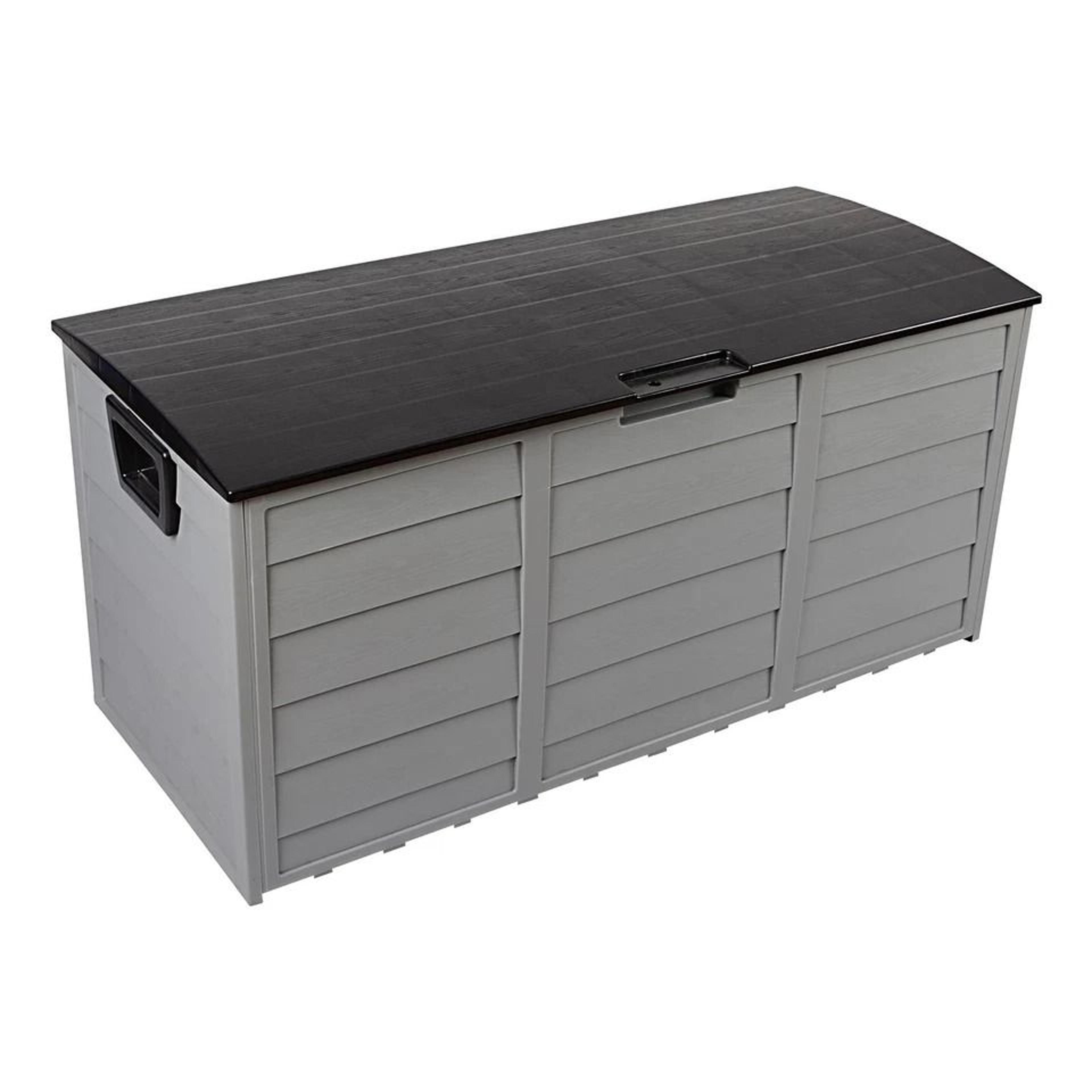 garden storage box gal outdoor tool case cushion organizer with wheels