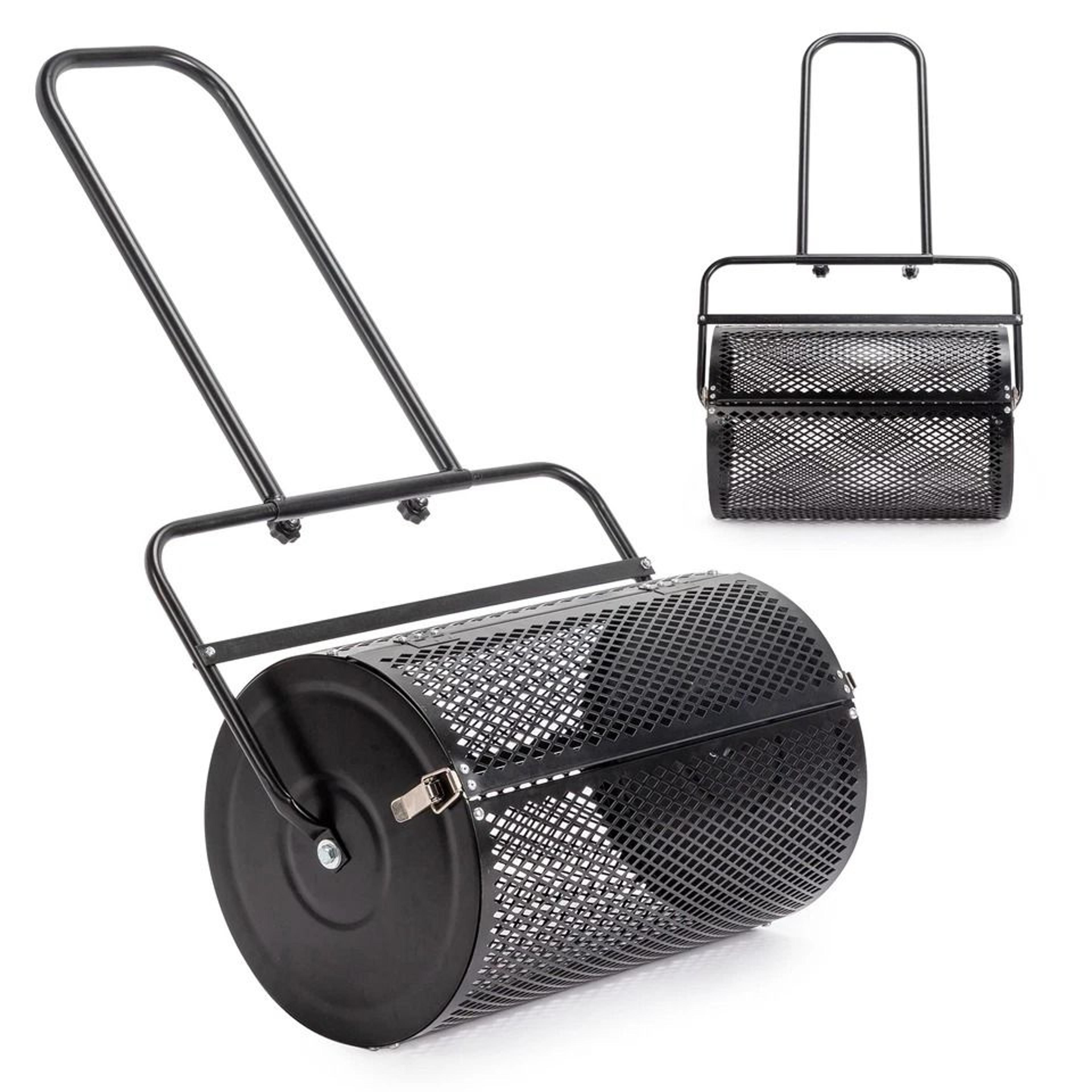 compost spreader for lawn & garden efficient peat moss roller for topdressing & seedling distribution