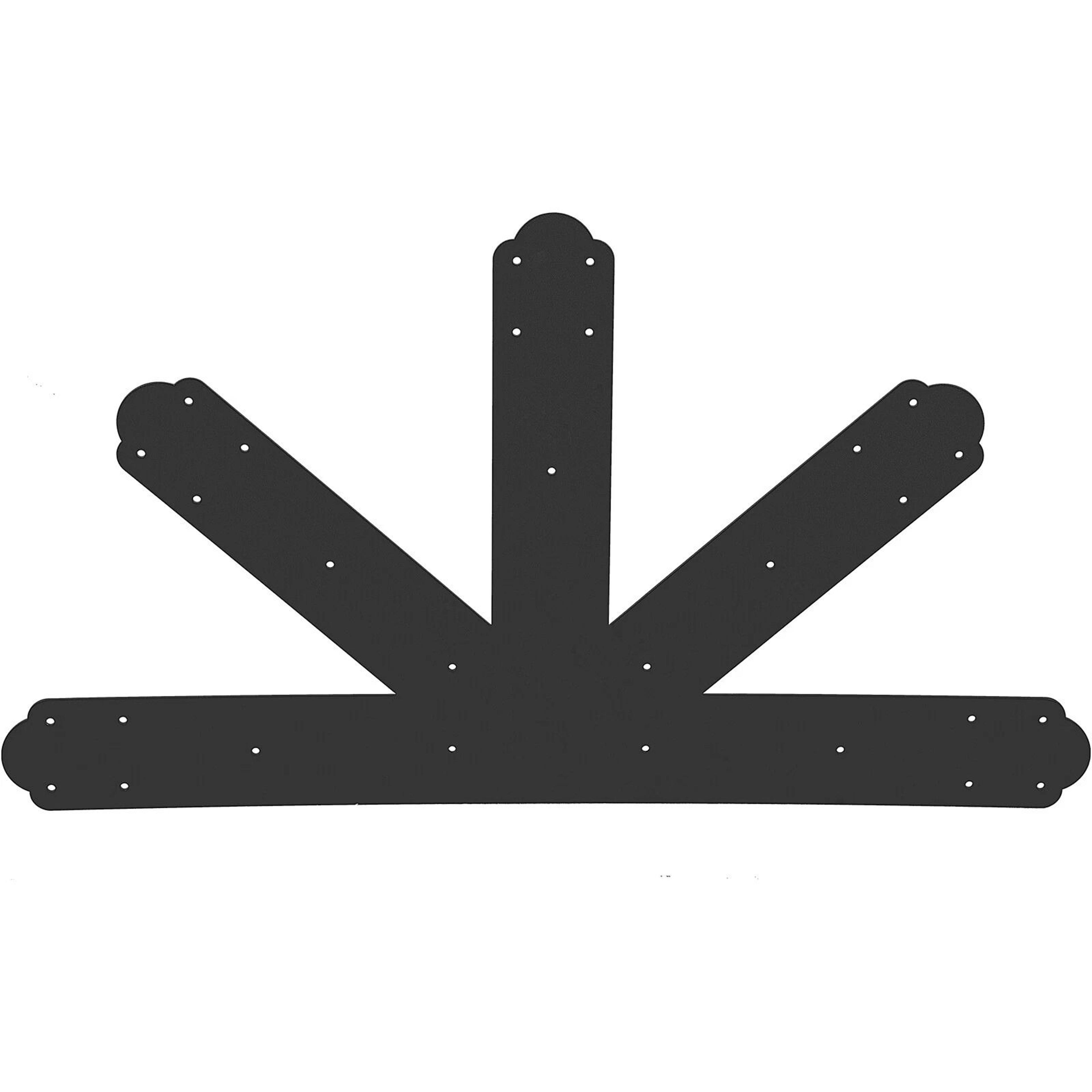 gable plate truss connector plates gable bracket durable black powder-coated truss connector for reliable support