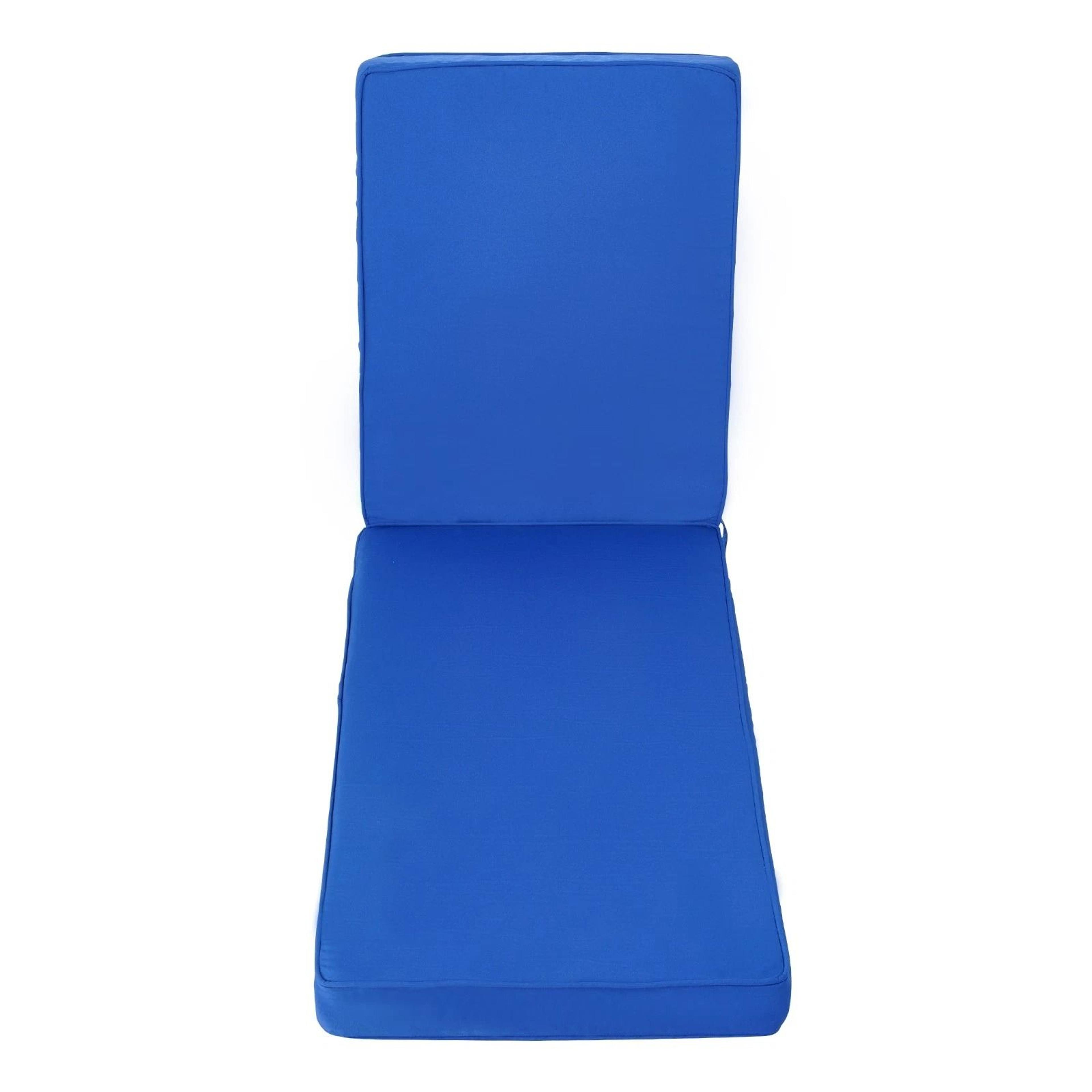 outdoor lounge chair cushion with ties, waterproof & durable
