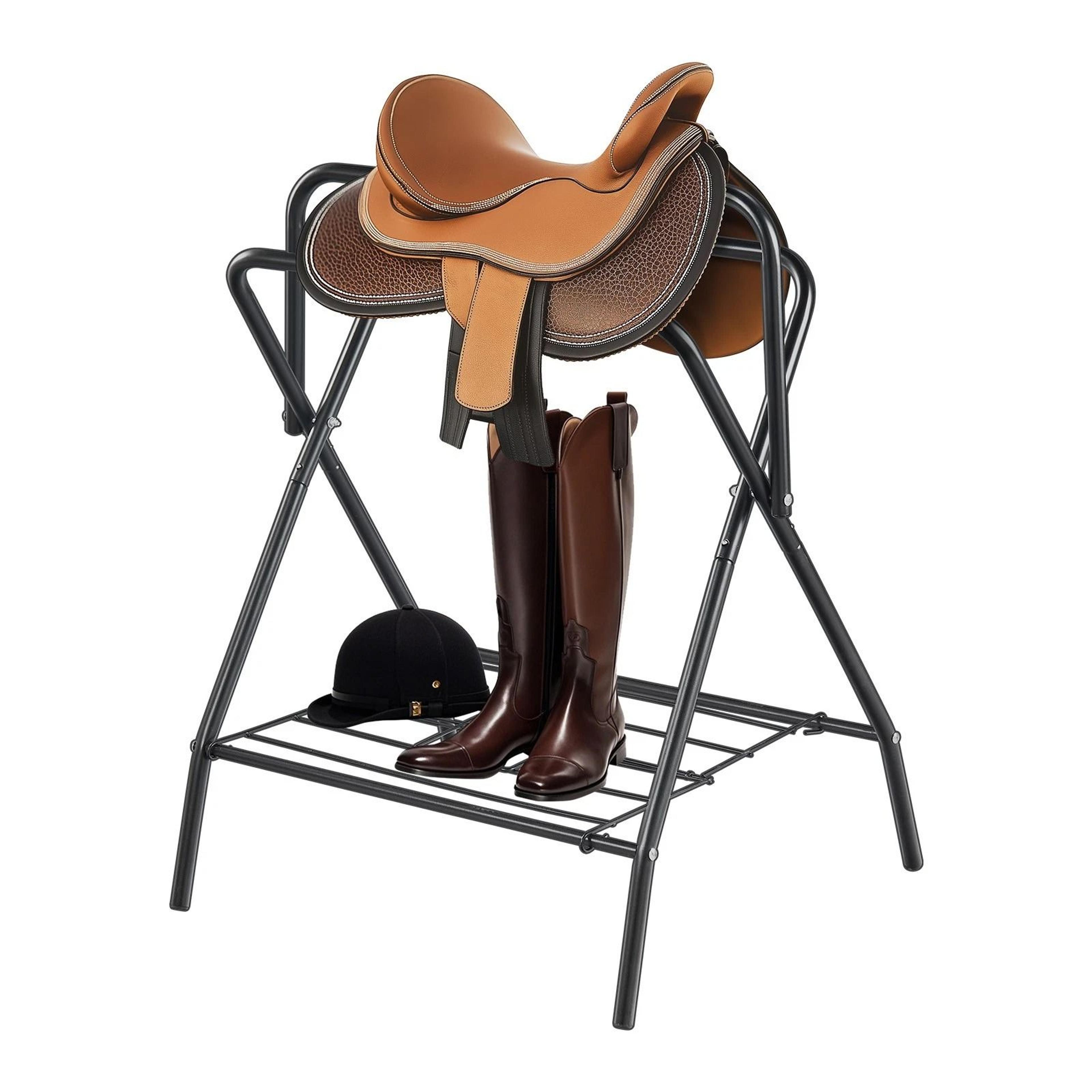 folding saddle rack portable horse saddle stand for easy storage