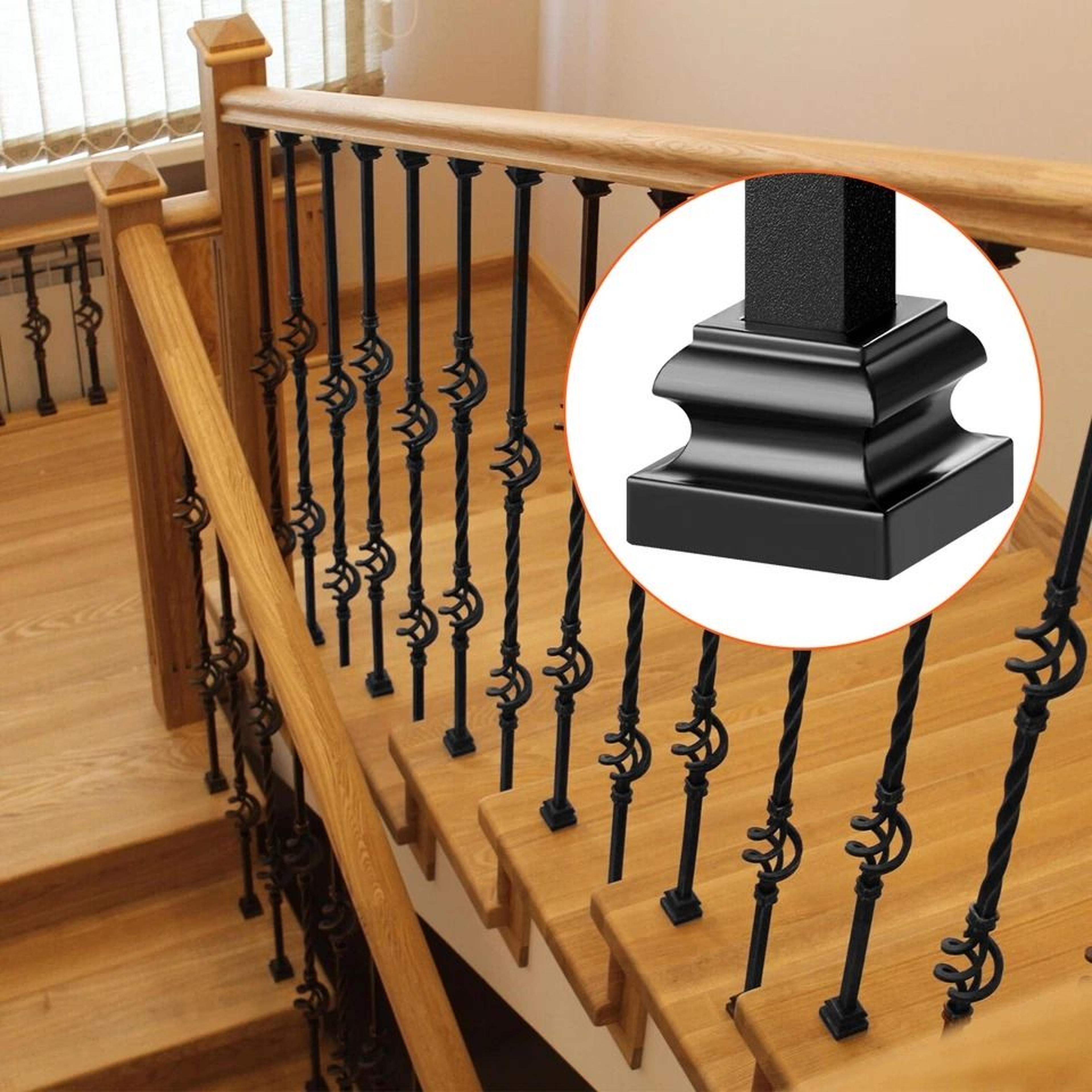 aluminum alloy baluster flat shoes for staircase wrought spindles for stylish railings
