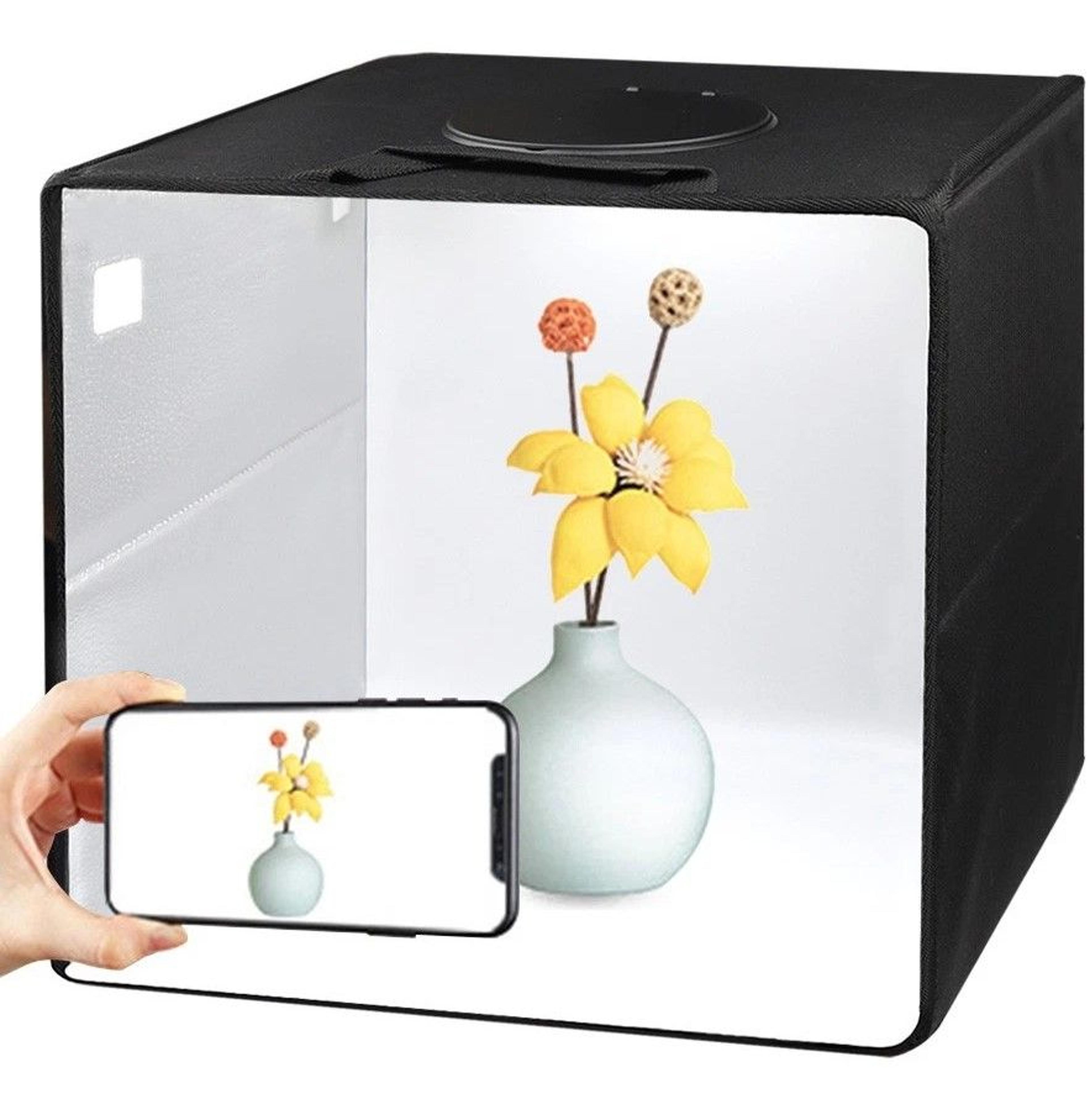 large led light box photo tent dimmable photography studio lighting kit for professional shoots